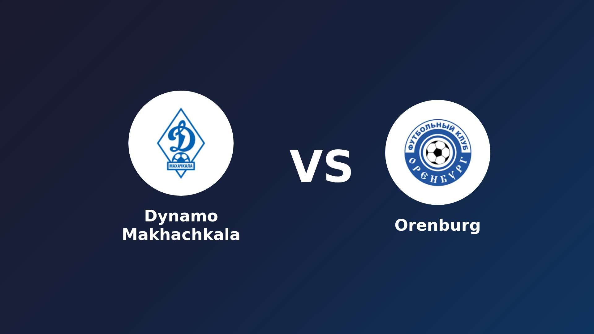 Dynamo Makhachkala vs Orenburg