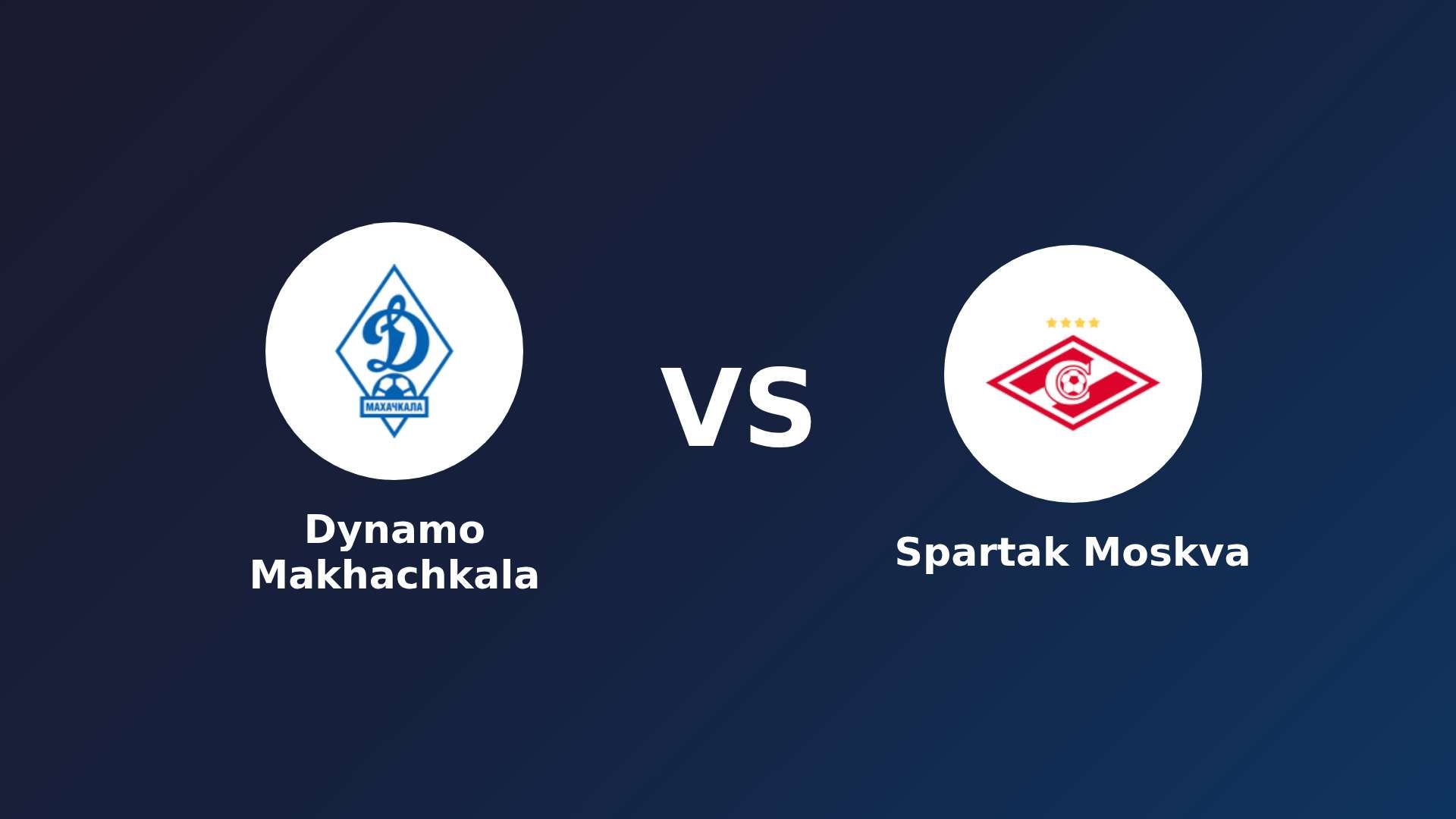 Dynamo Makhachkala vs Spartak Moskva