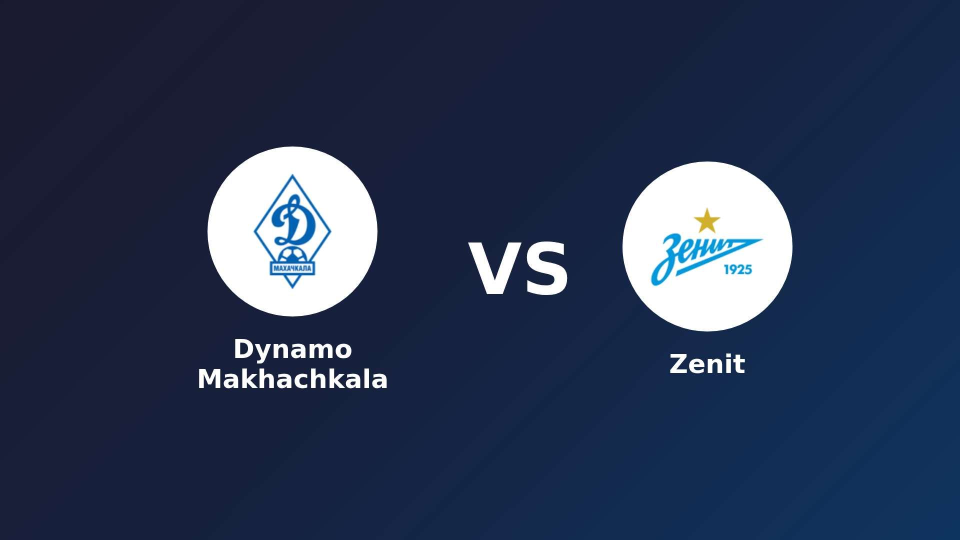 Dynamo Makhachkala vs Zenit