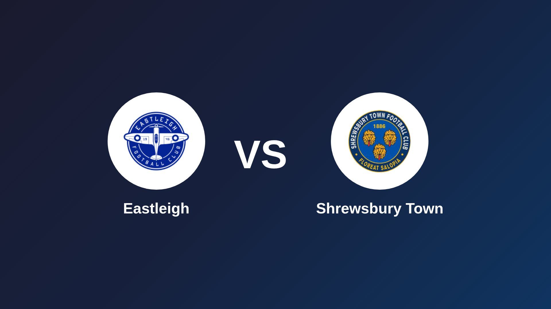 Eastleigh vs Shrewsbury Town