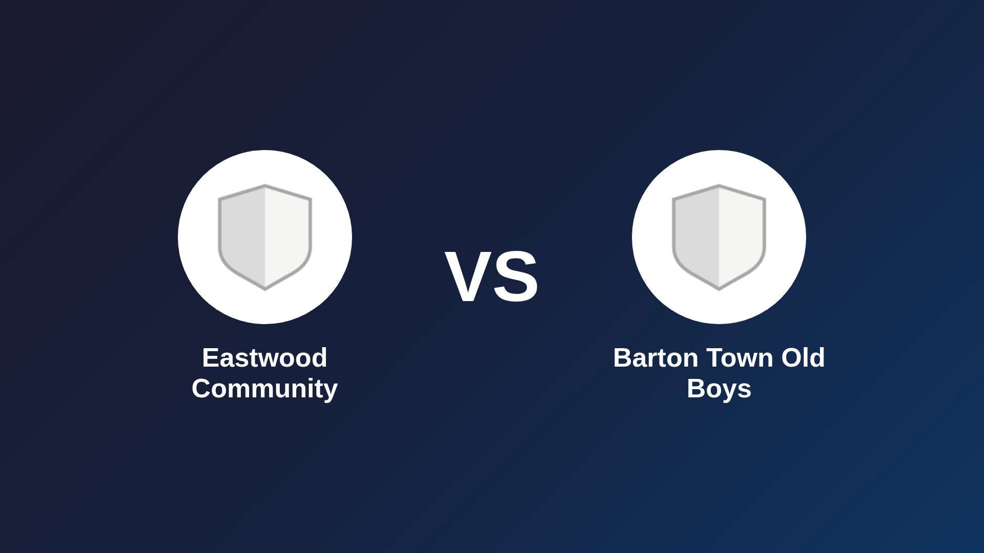 Eastwood Community vs Barton Town Old Boys