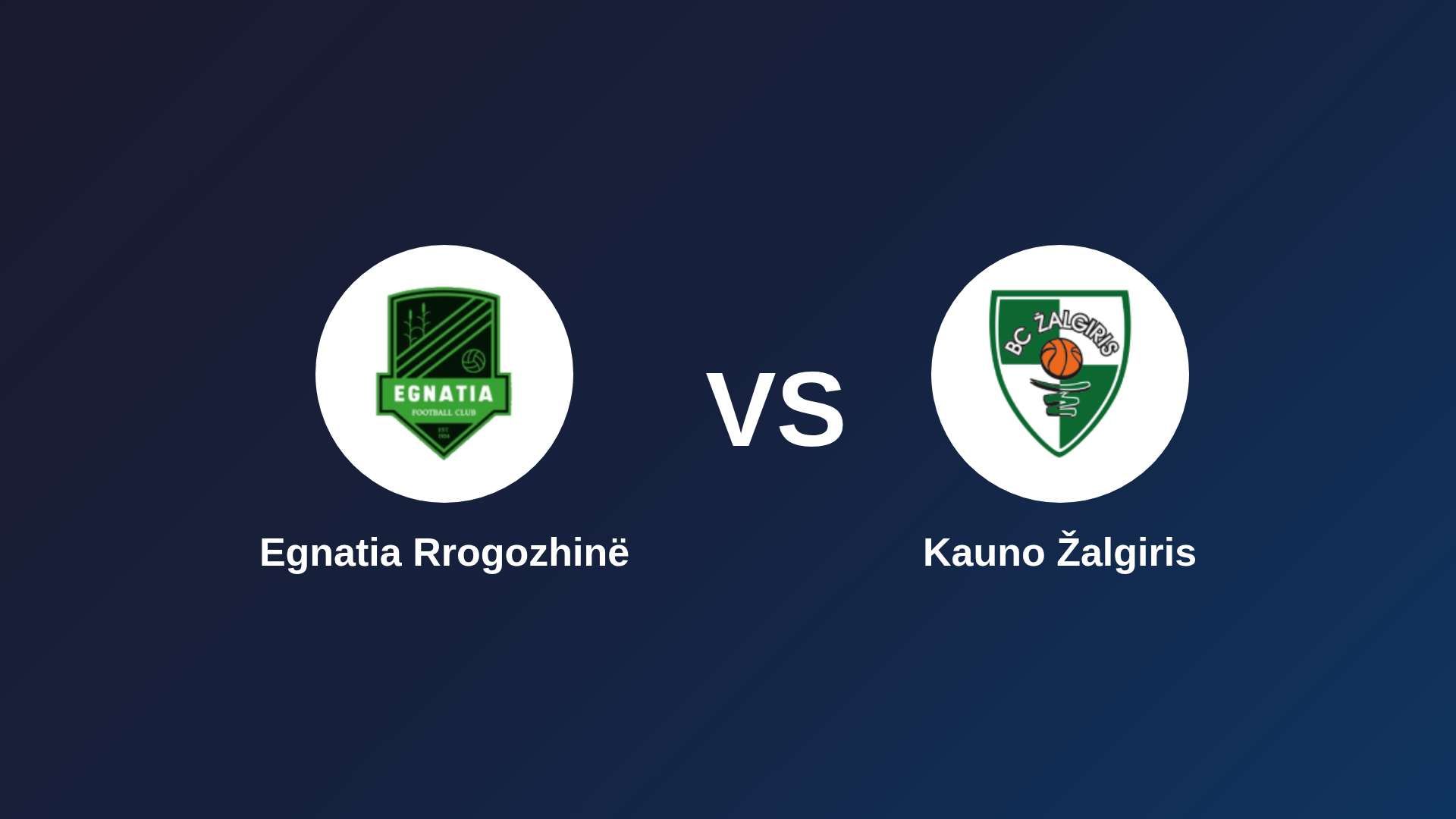 Egnatia Rrogozhinë vs Kauno Žalgiris