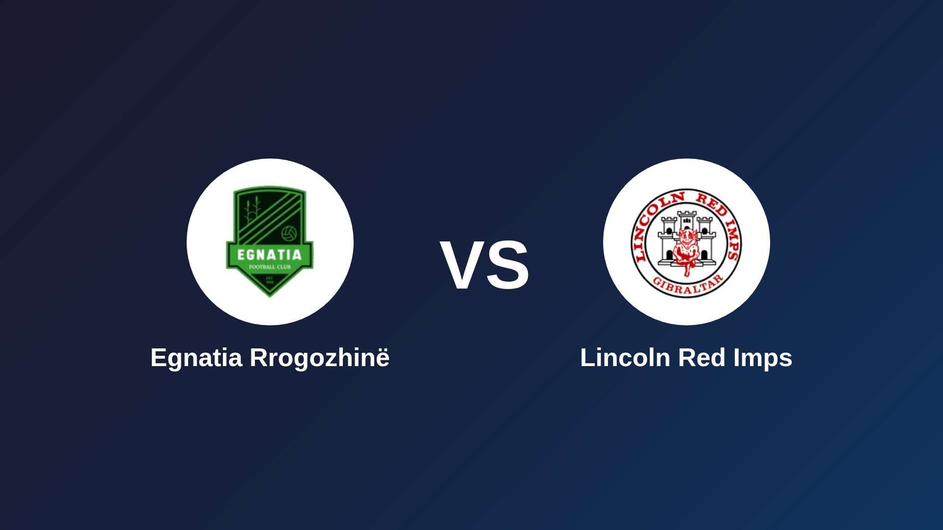 Egnatia Rrogozhinë vs Lincoln Red Imps