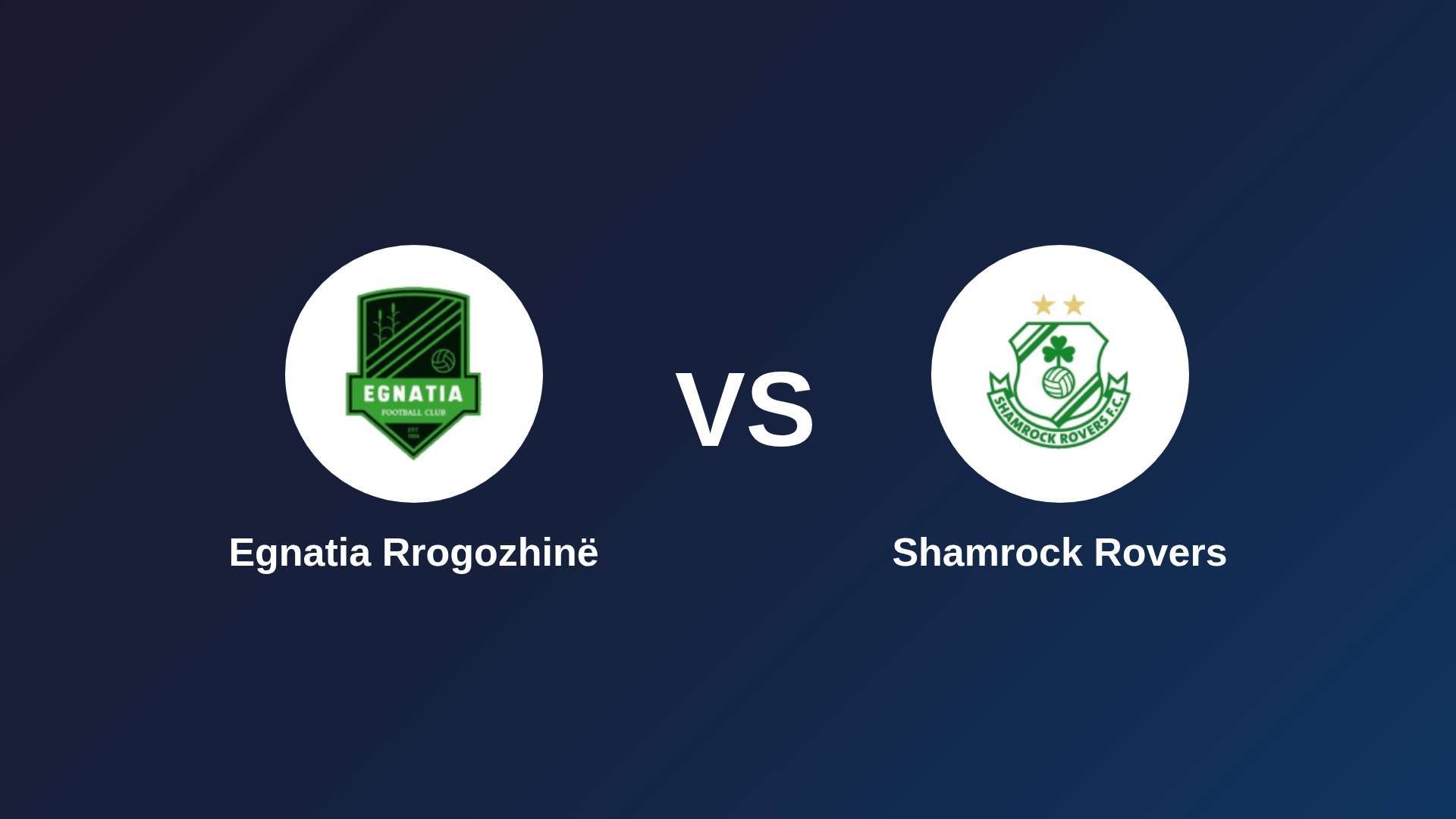 Egnatia Rrogozhinë vs Shamrock Rovers