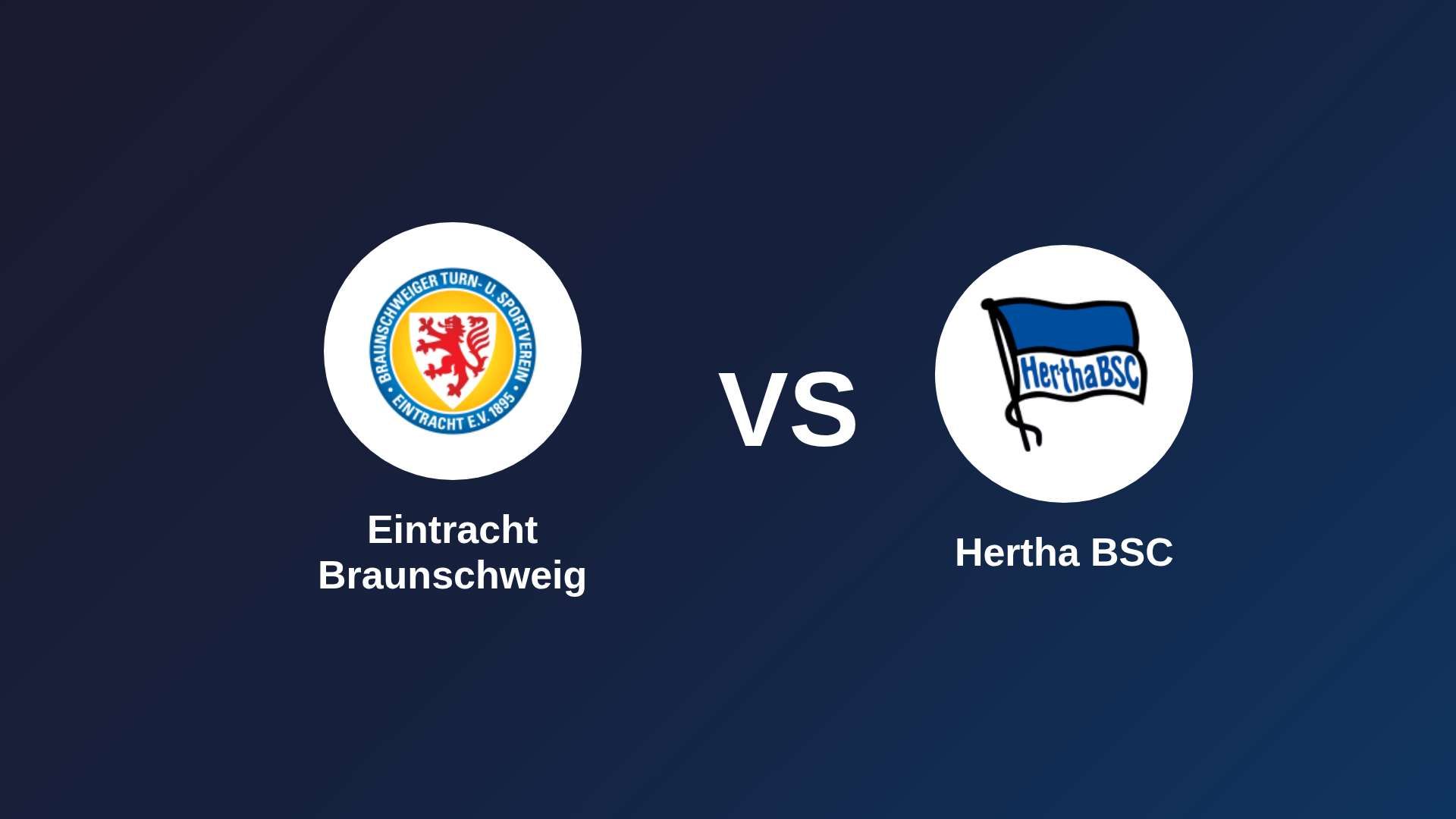 Eintracht Braunschweig vs Hertha BSC