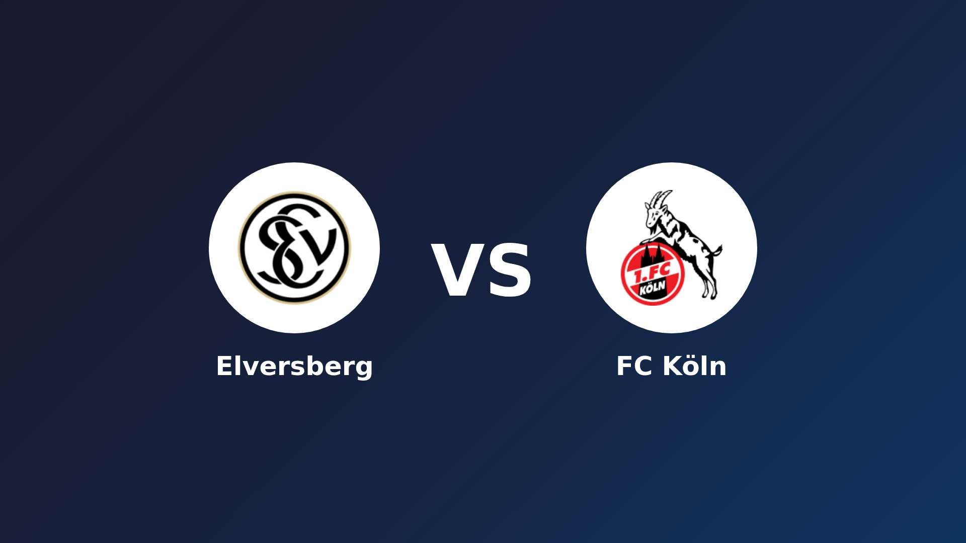 Elversberg vs FC Köln