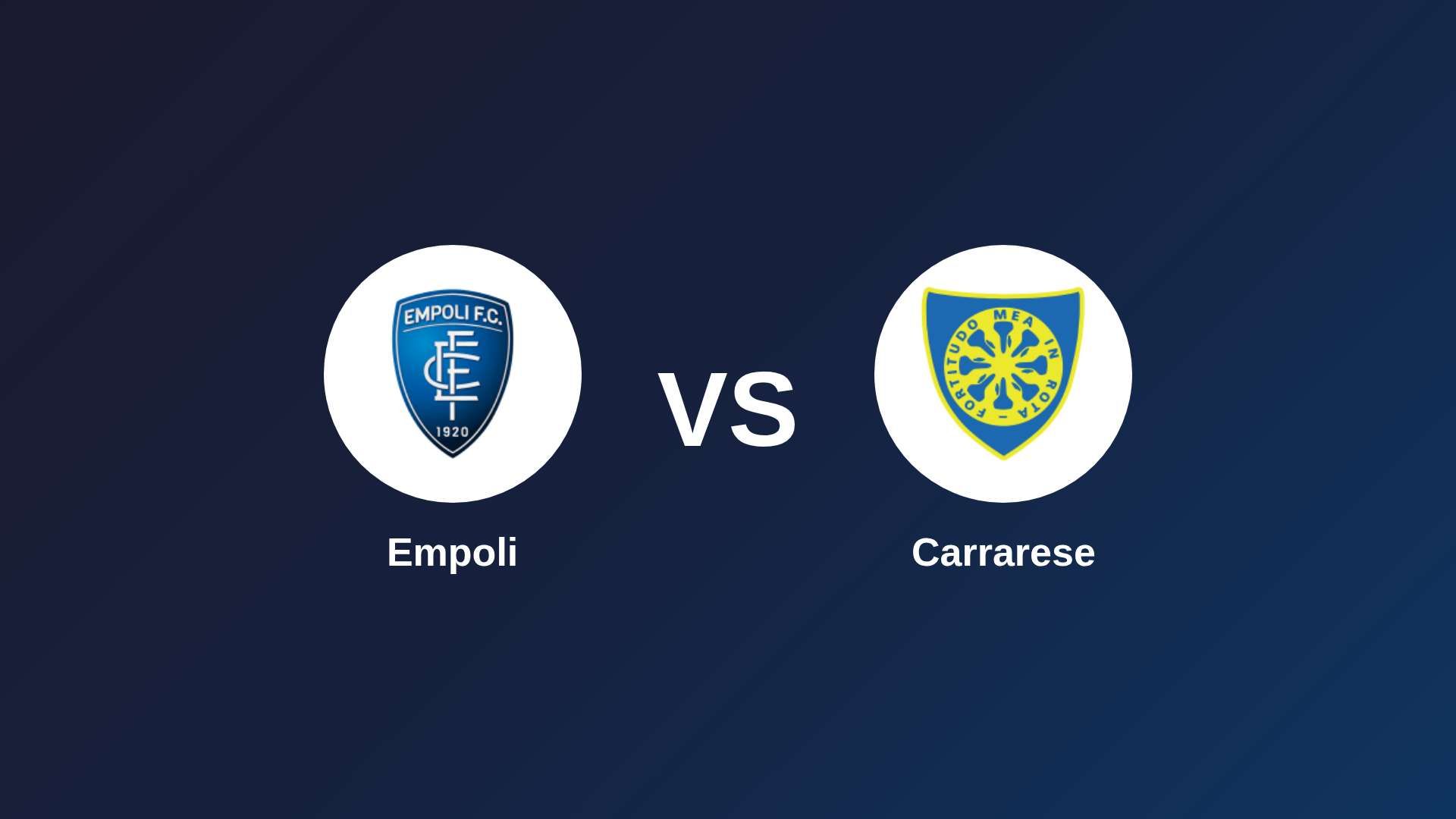 Empoli vs Carrarese
