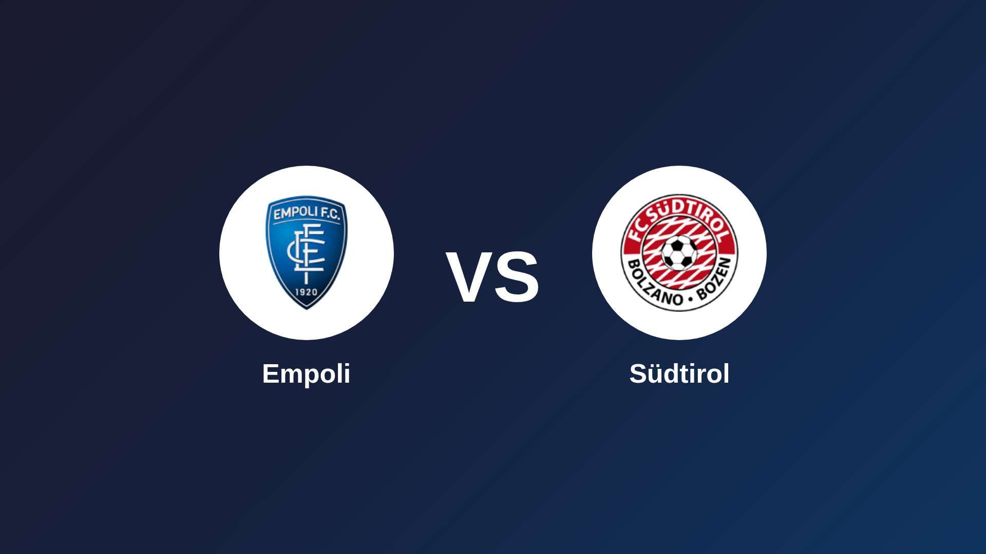 Empoli vs Südtirol