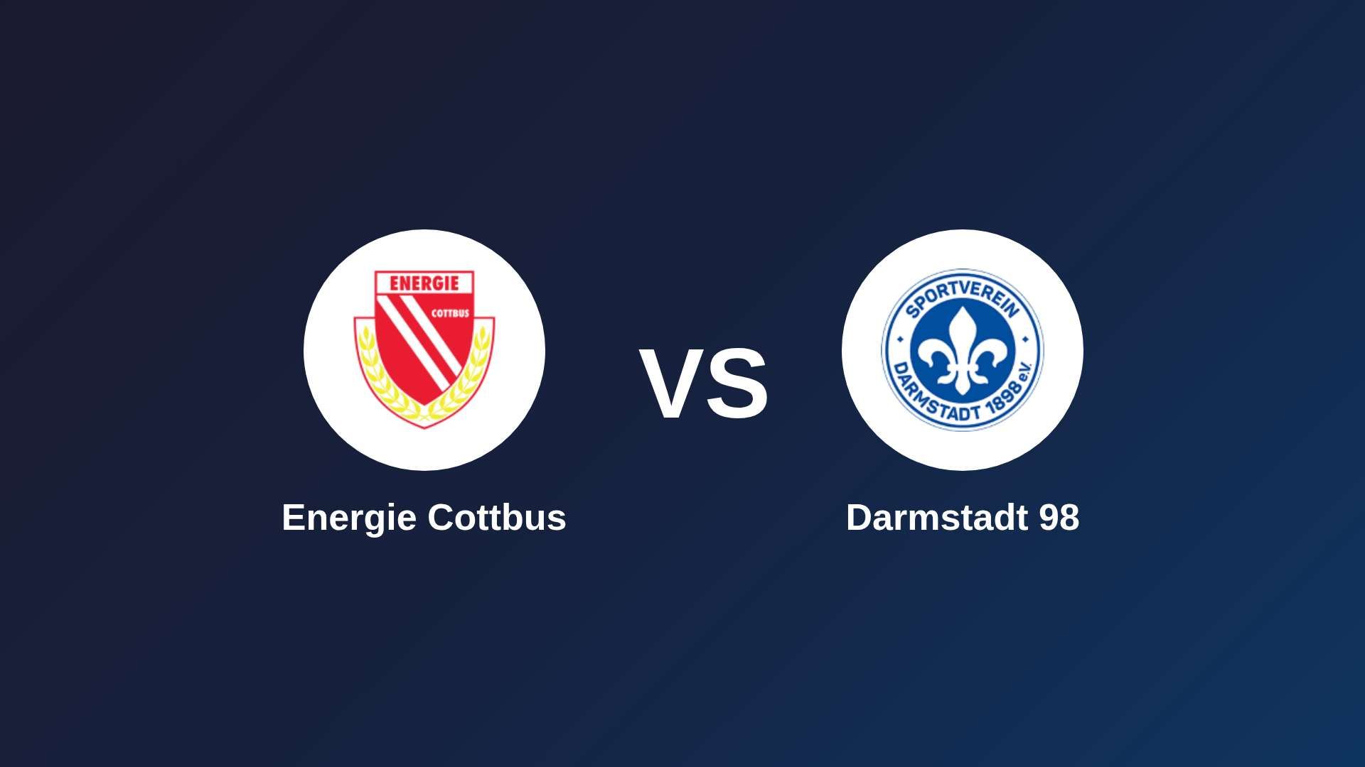 Energie Cottbus vs Darmstadt 98