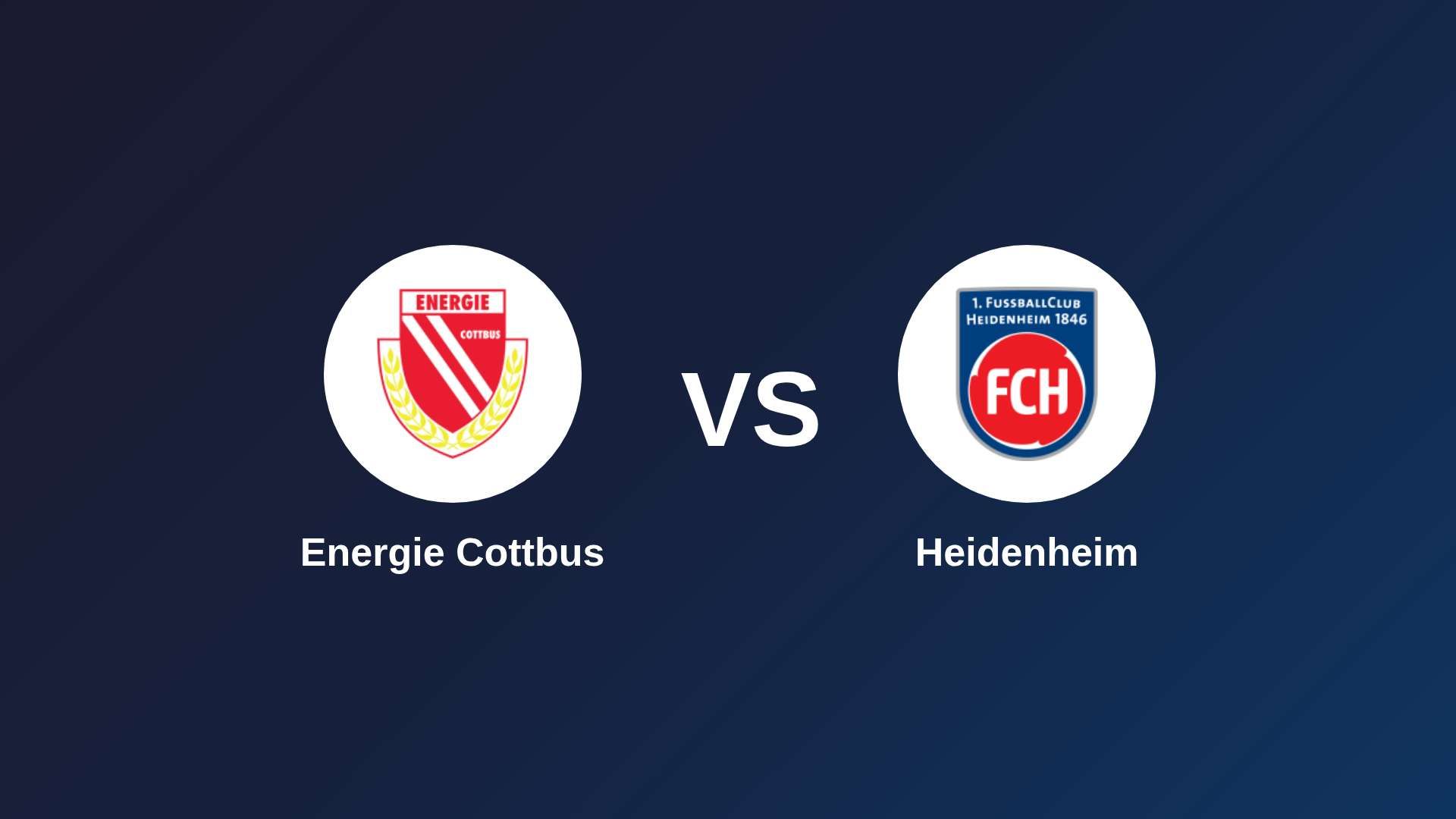 Energie Cottbus vs Heidenheim