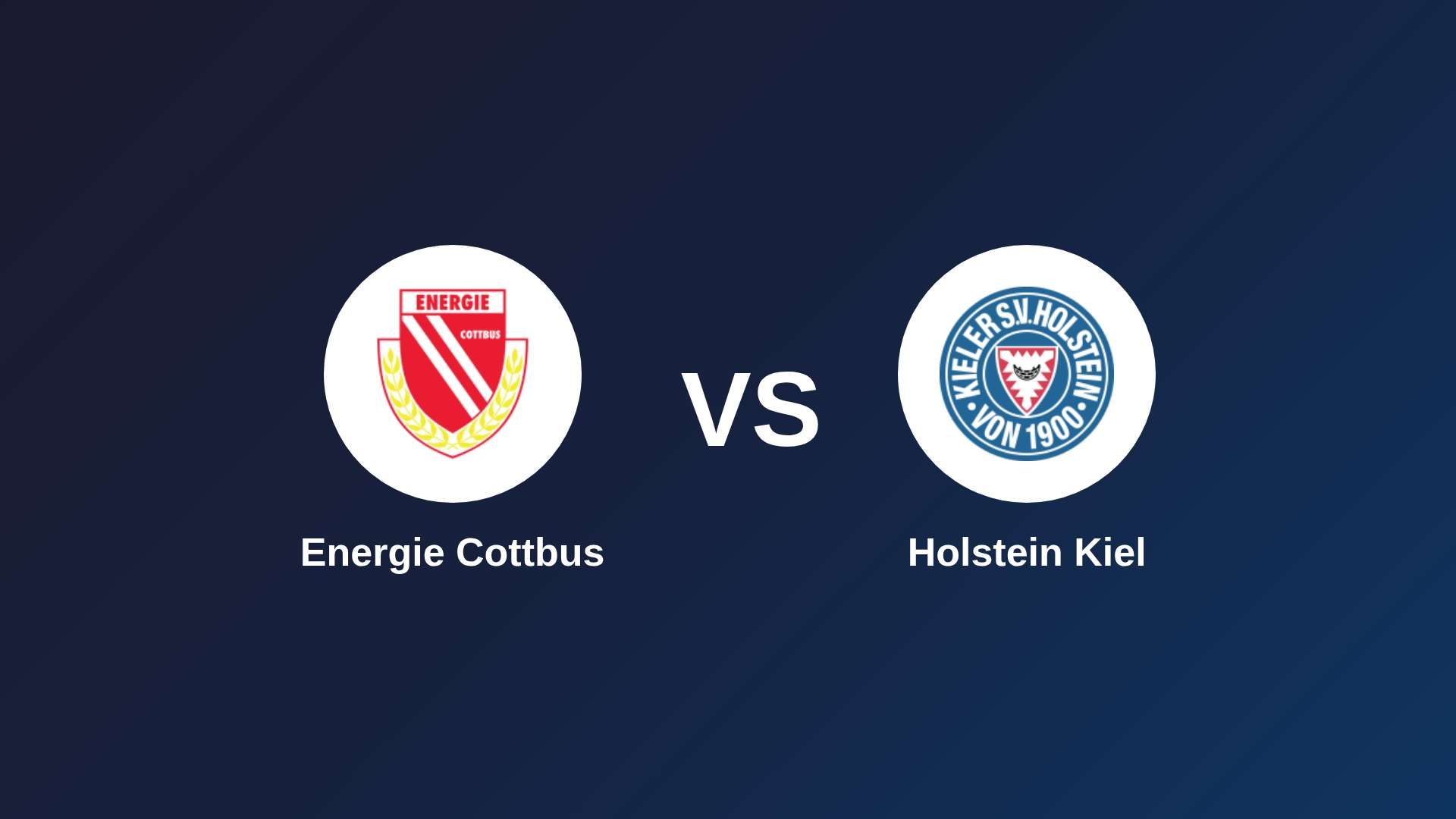 Energie Cottbus vs Holstein Kiel