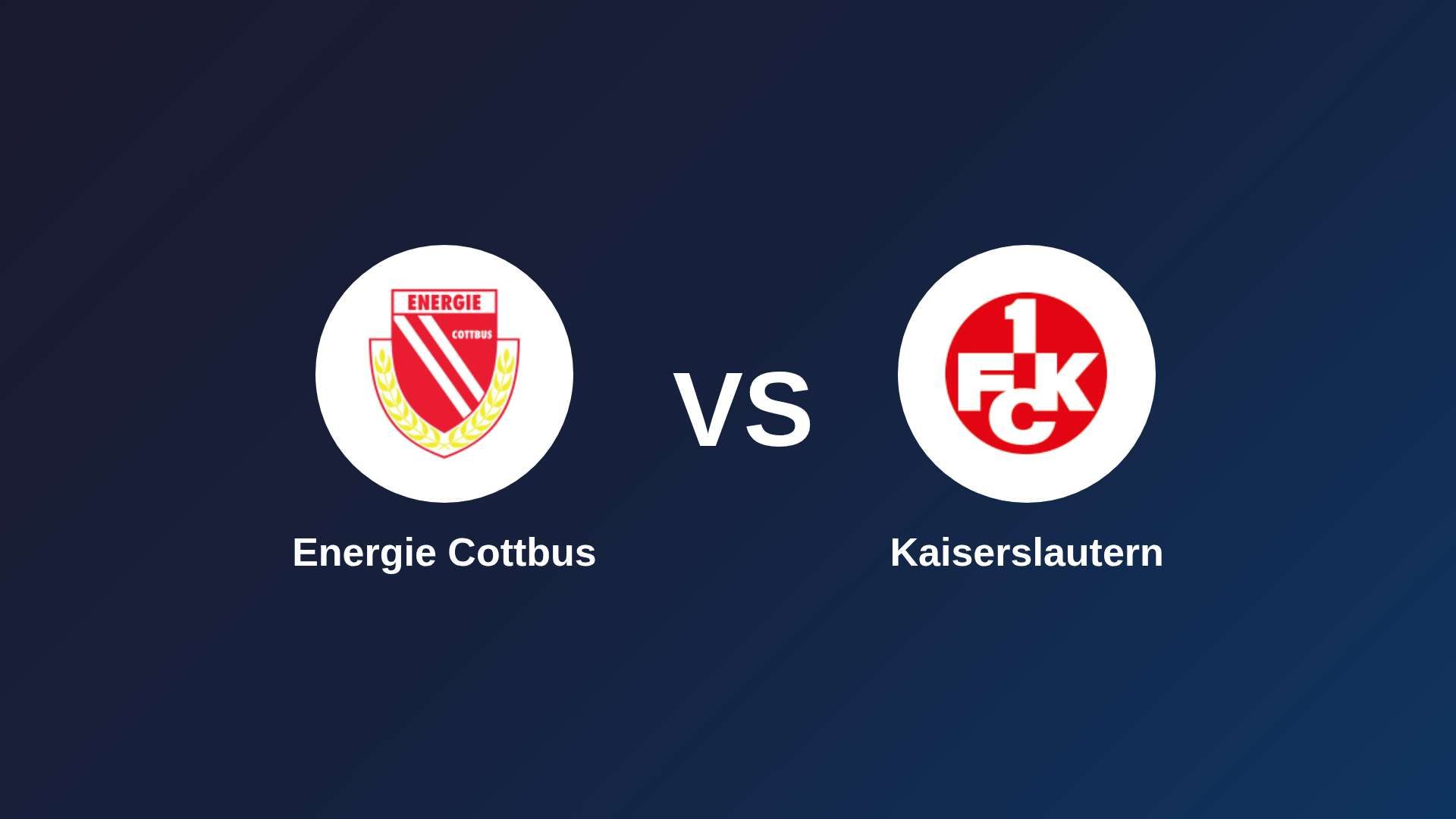 Energie Cottbus vs Kaiserslautern