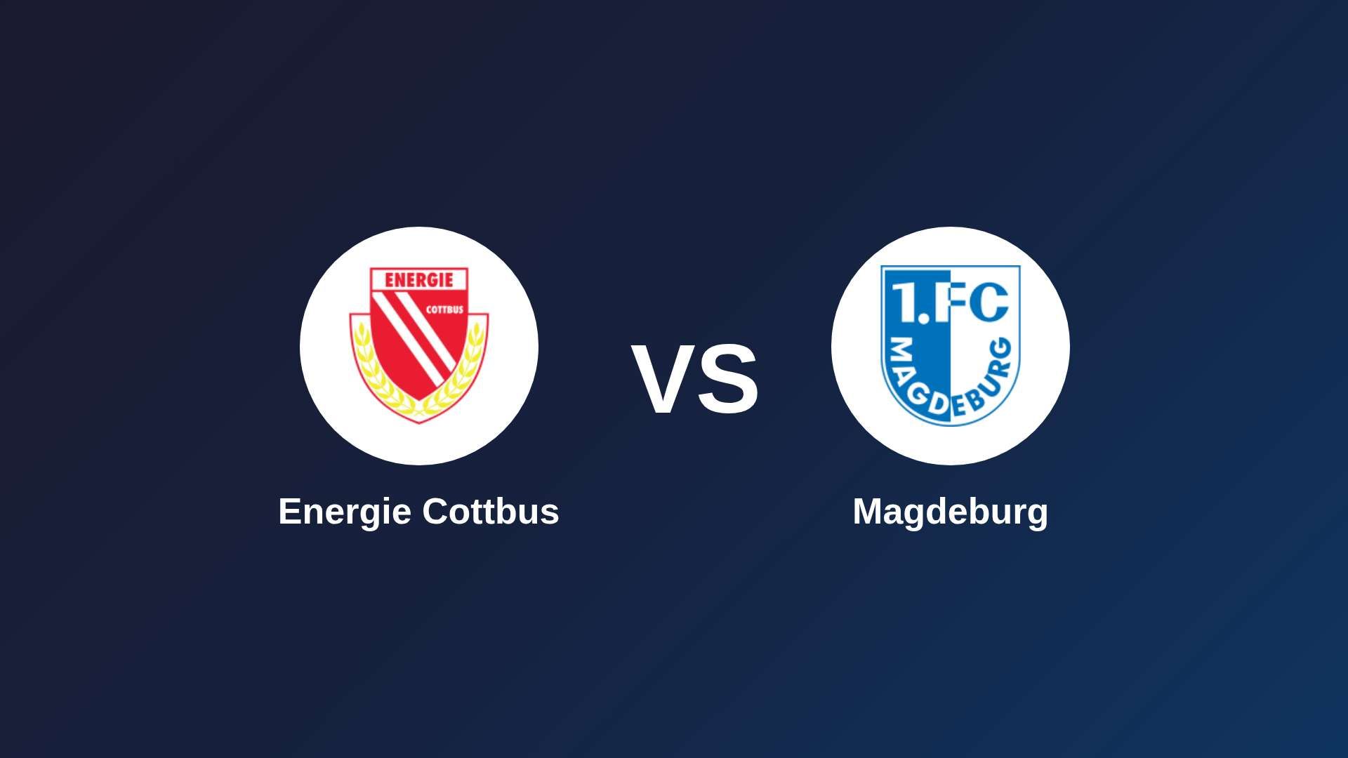 Energie Cottbus vs Magdeburg
