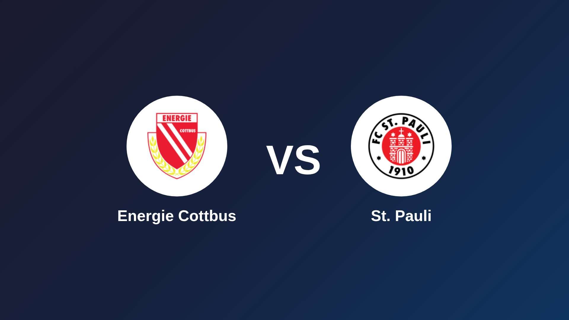 Energie Cottbus vs St. Pauli