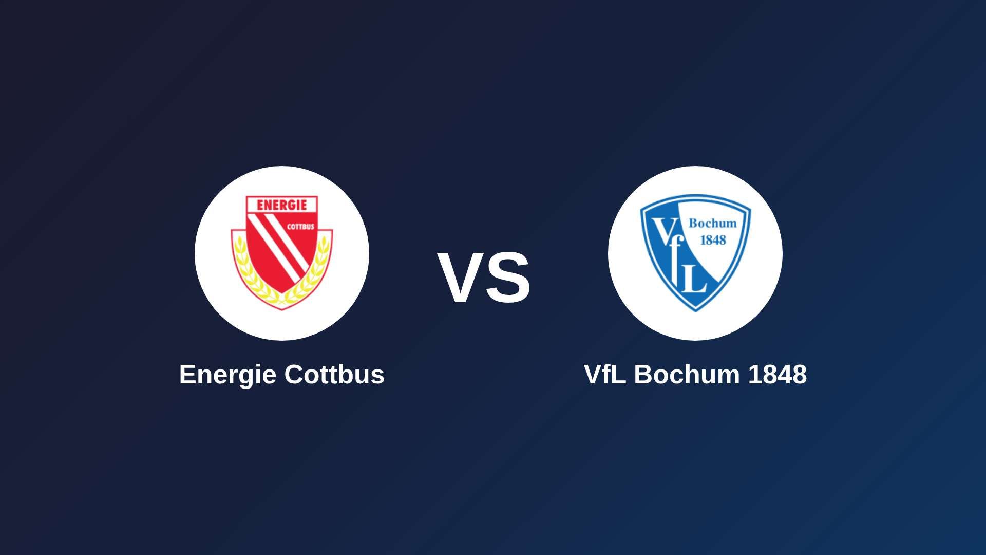 Energie Cottbus vs VfL Bochum 1848