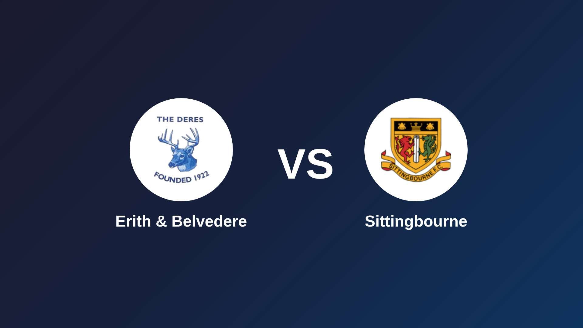 Erith & Belvedere vs Sittingbourne