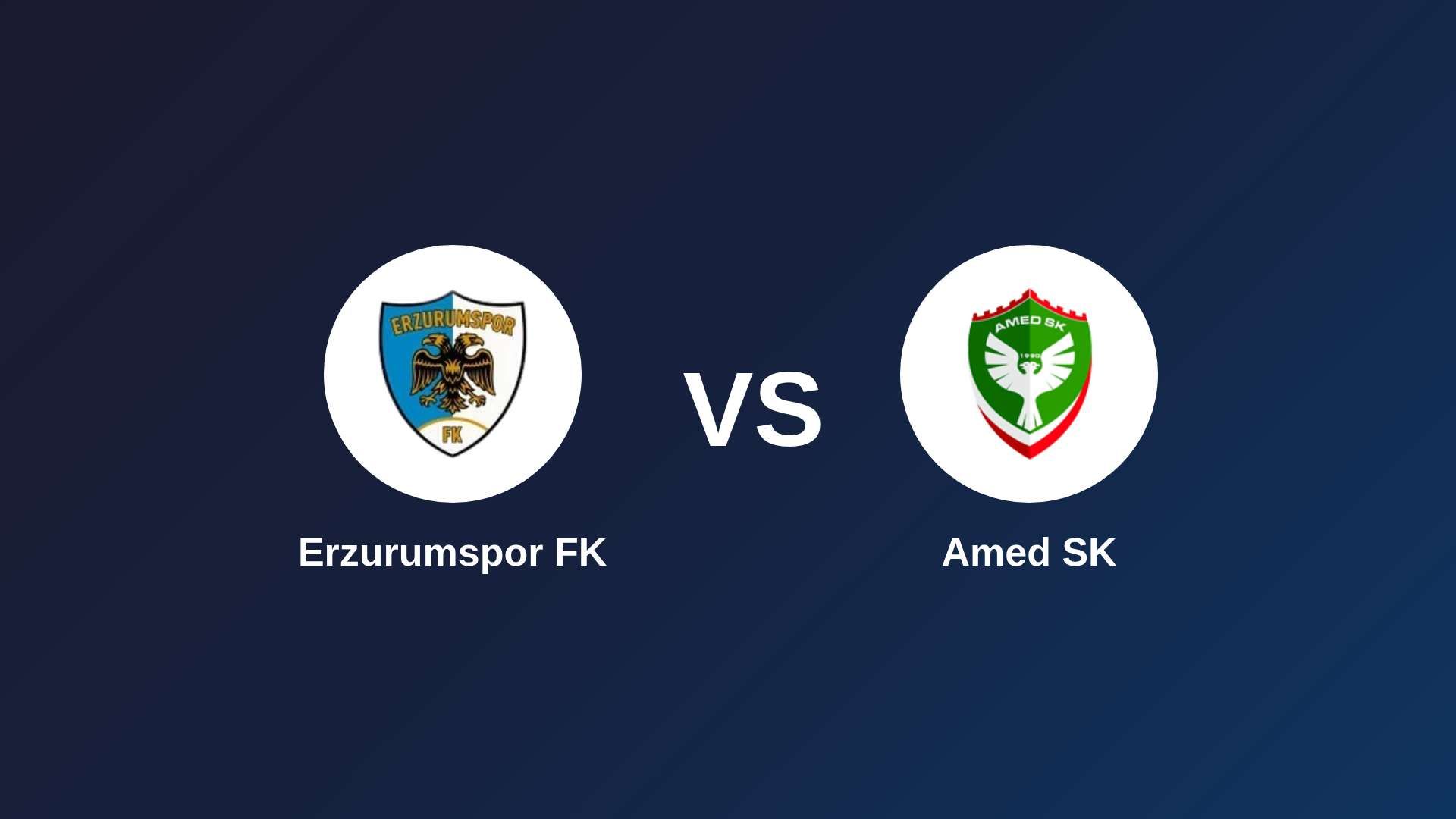 Erzurumspor FK vs Amed SK