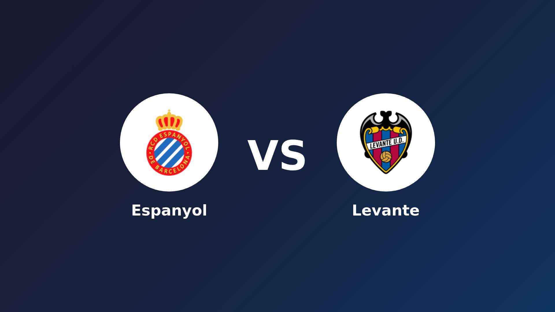 Espanyol vs Levante