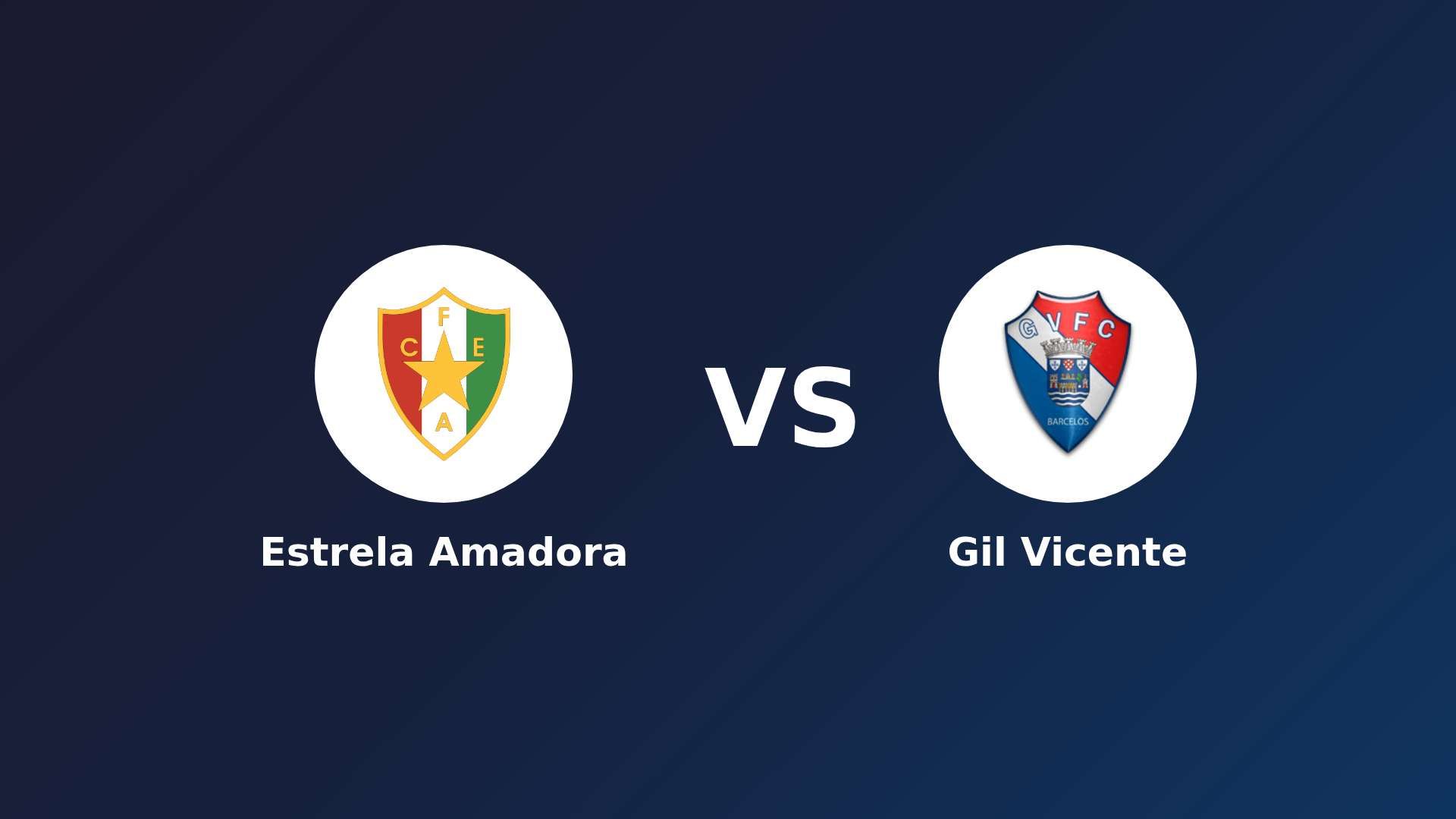 Estrela Amadora vs Gil Vicente