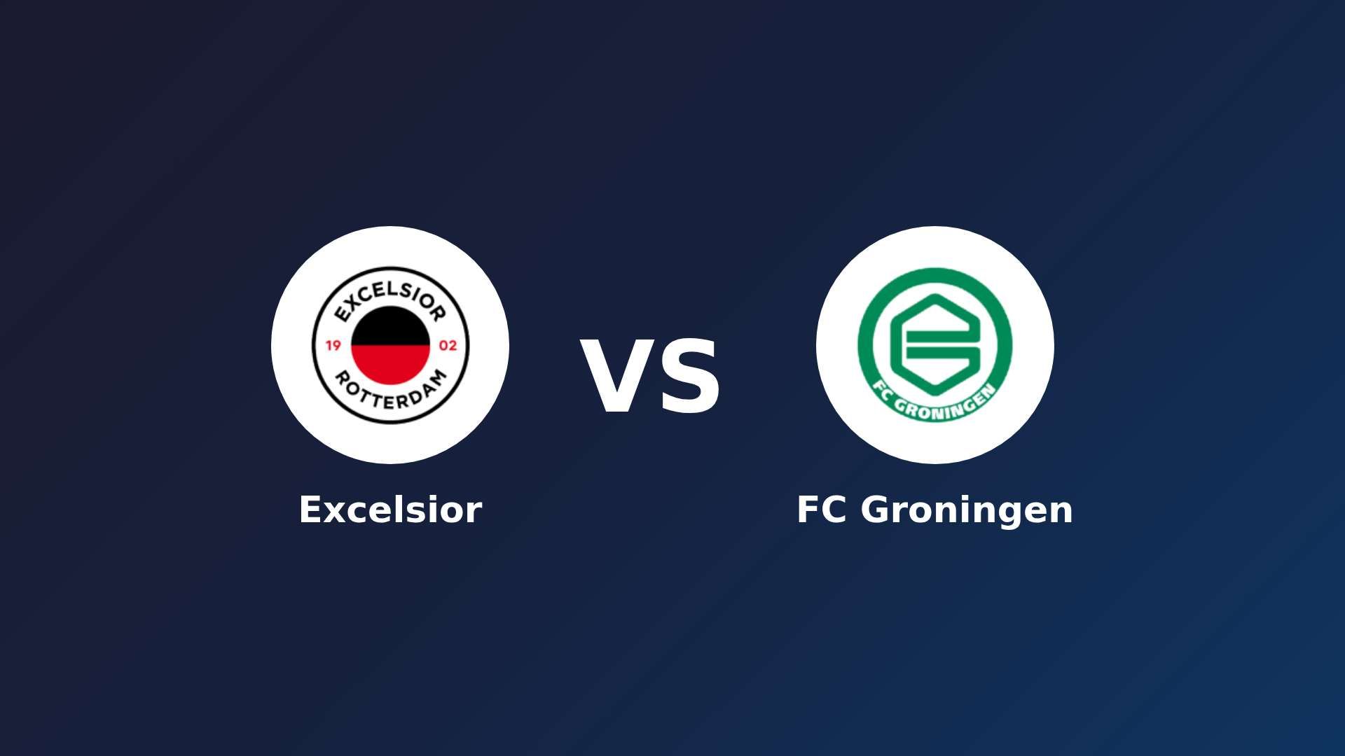 Excelsior vs FC Groningen