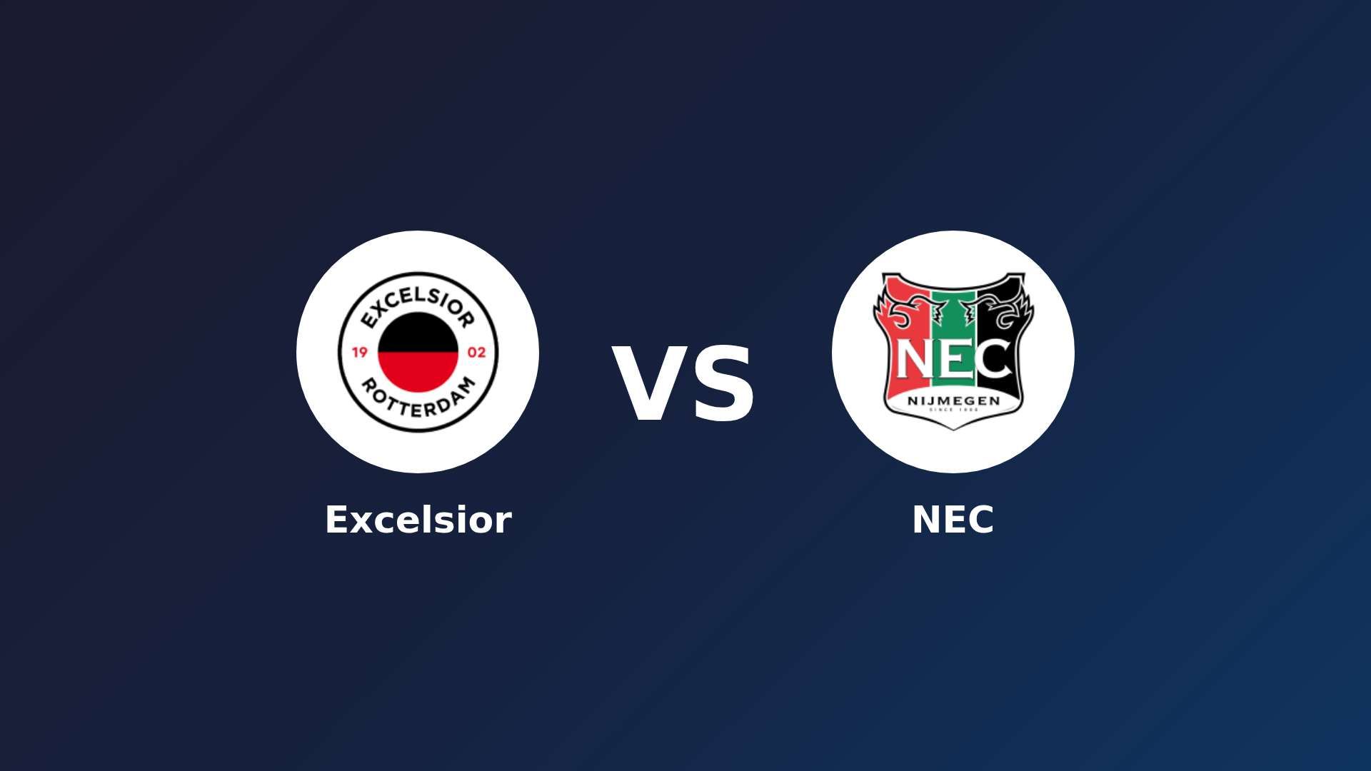Excelsior vs NEC Nijmegen