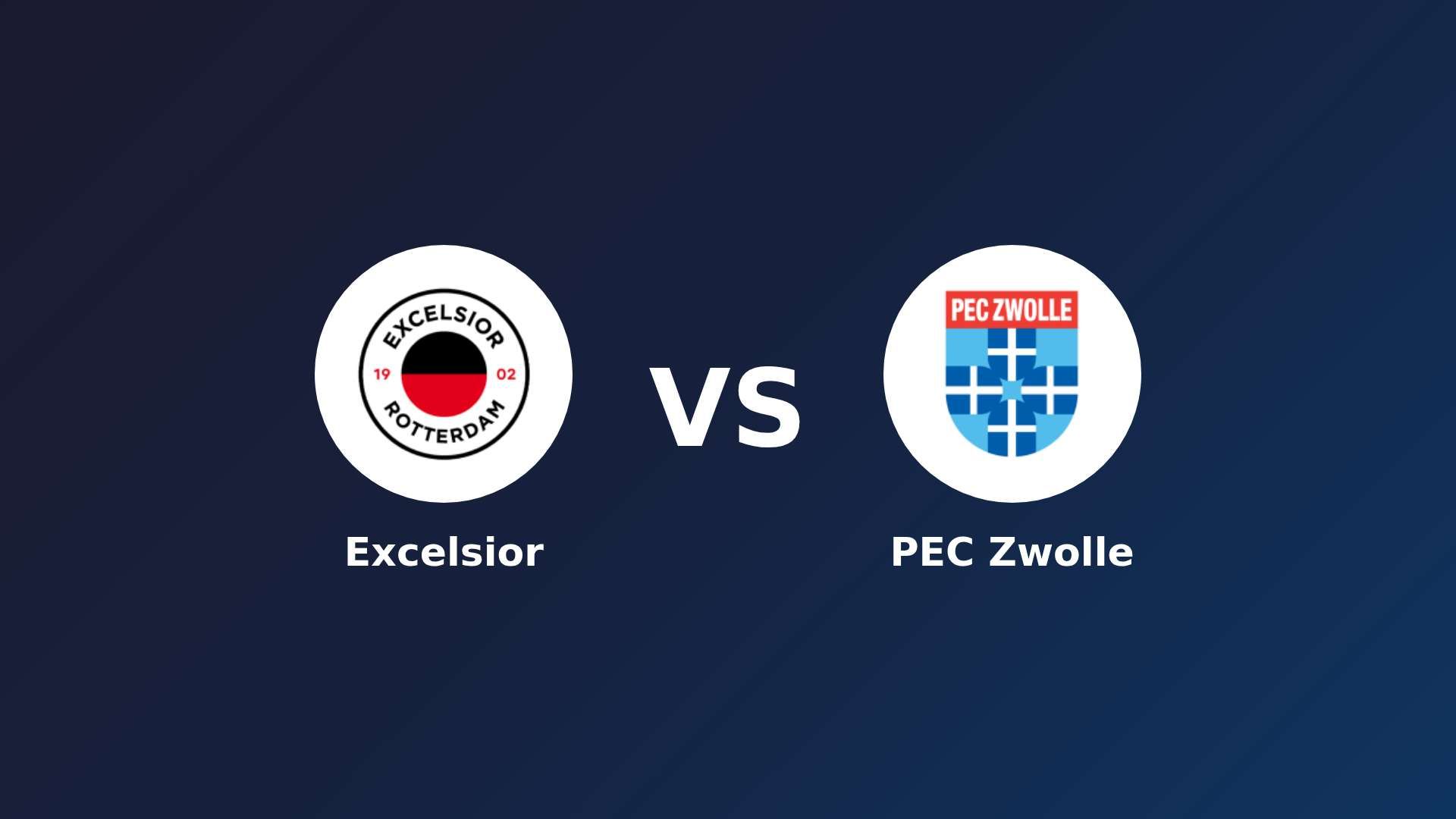 Excelsior vs PEC Zwolle