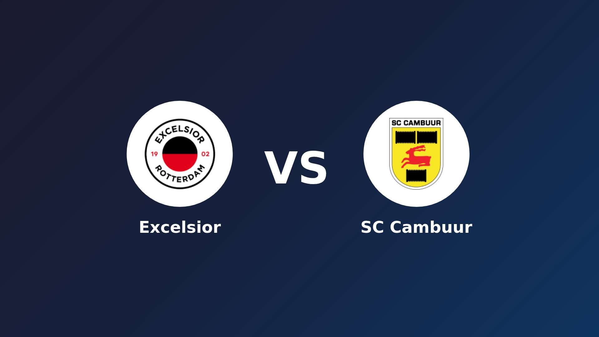 Excelsior vs SC Cambuur