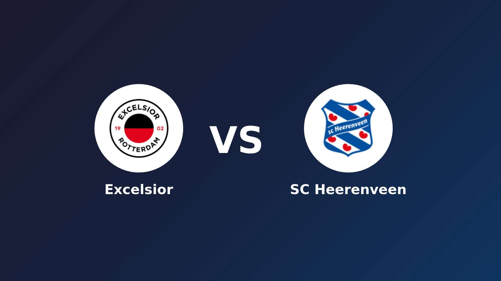 Excelsior vs SC Heerenveen