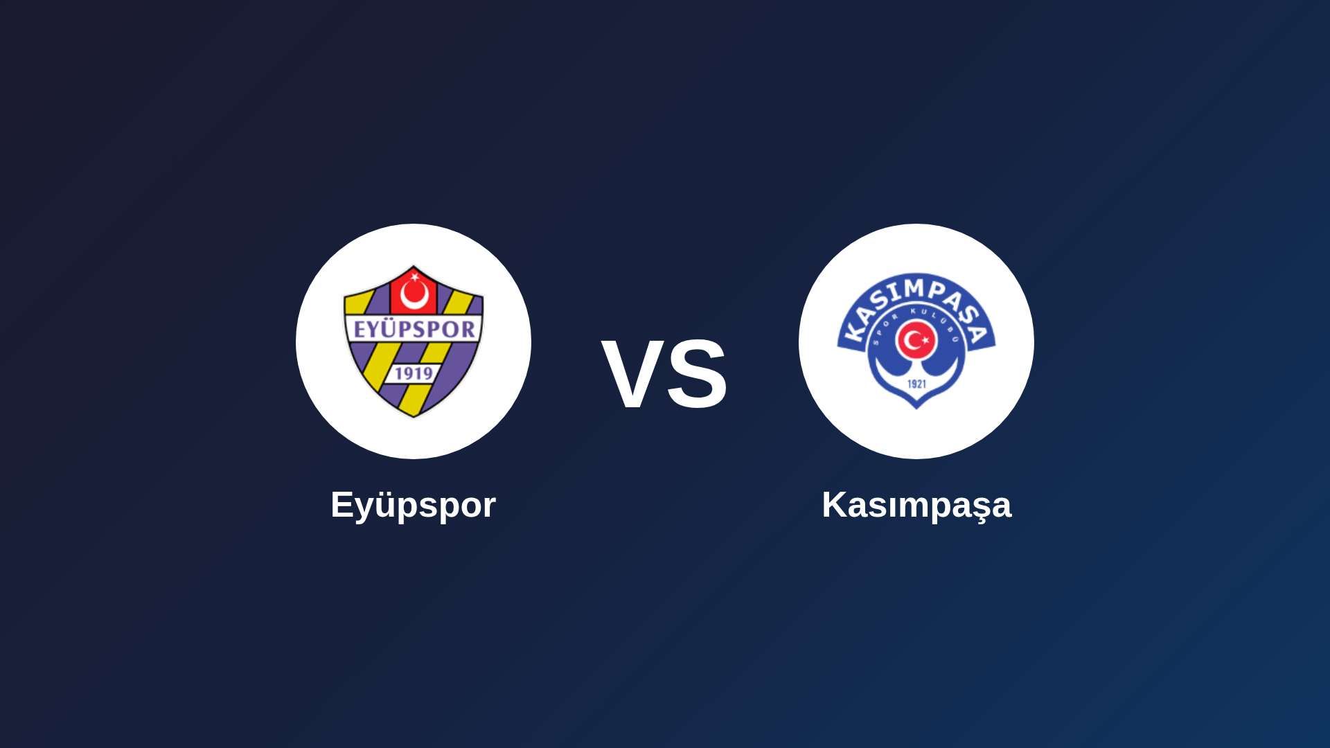 Eyüpspor vs Kasımpaşa