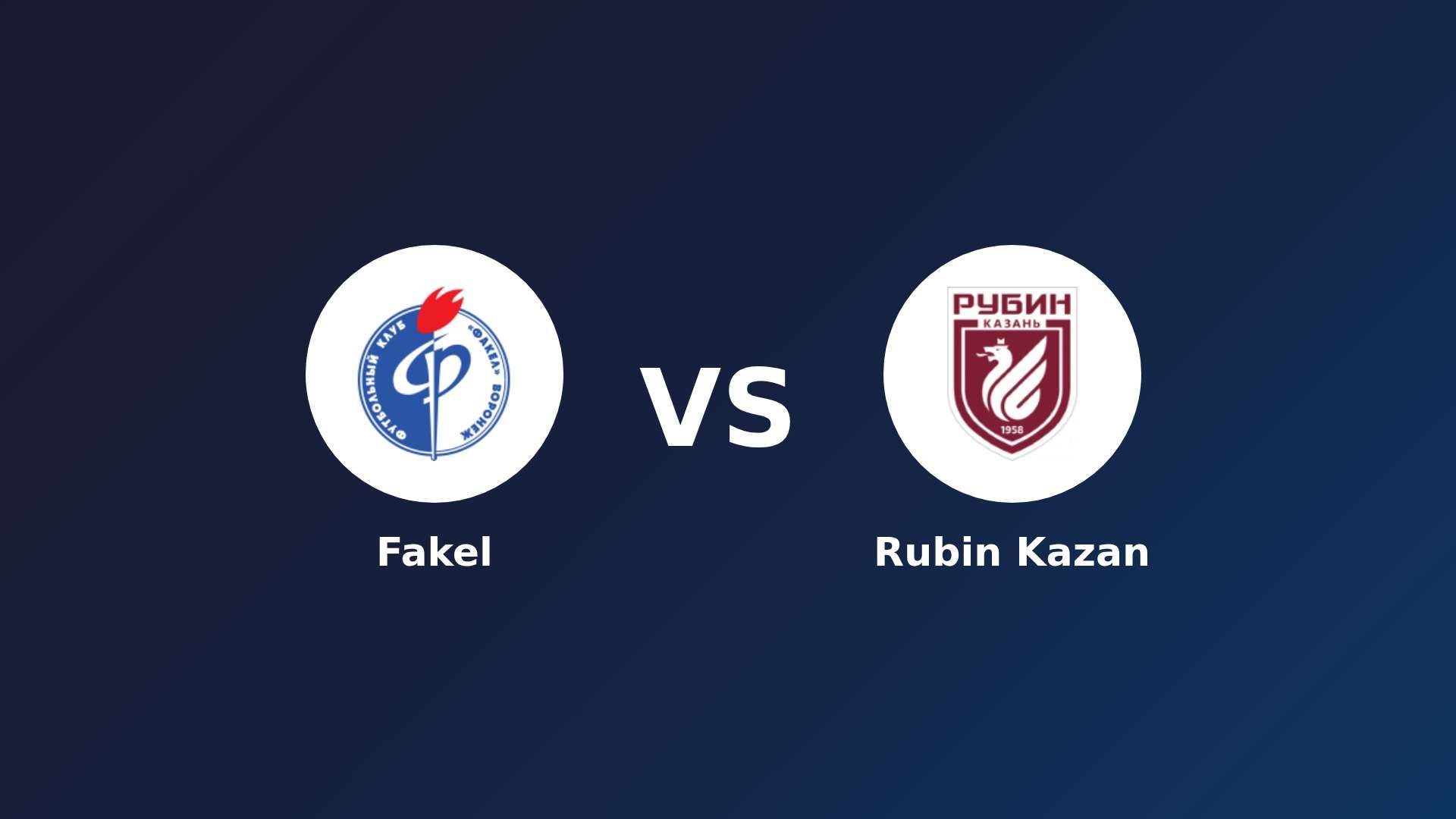 Fakel vs Rubin Kazan
