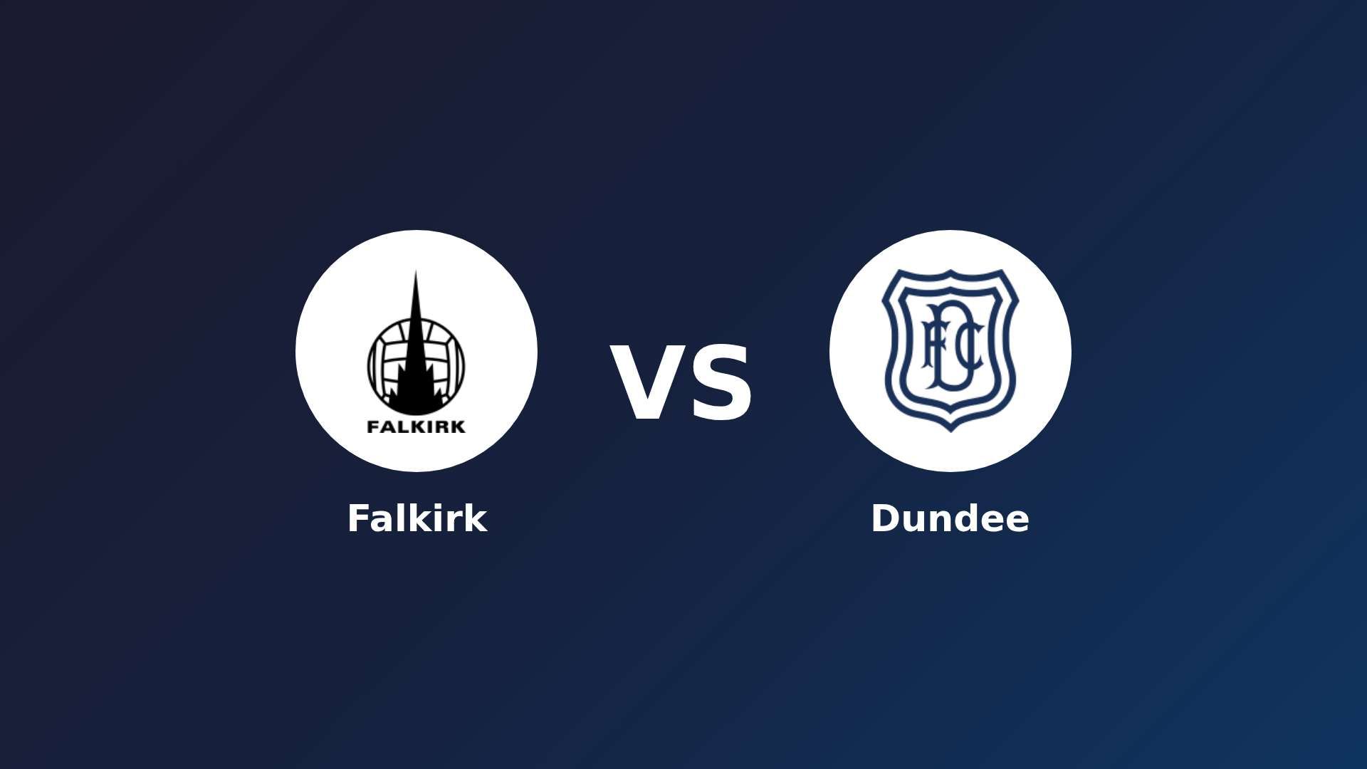 Falkirk vs Dundee