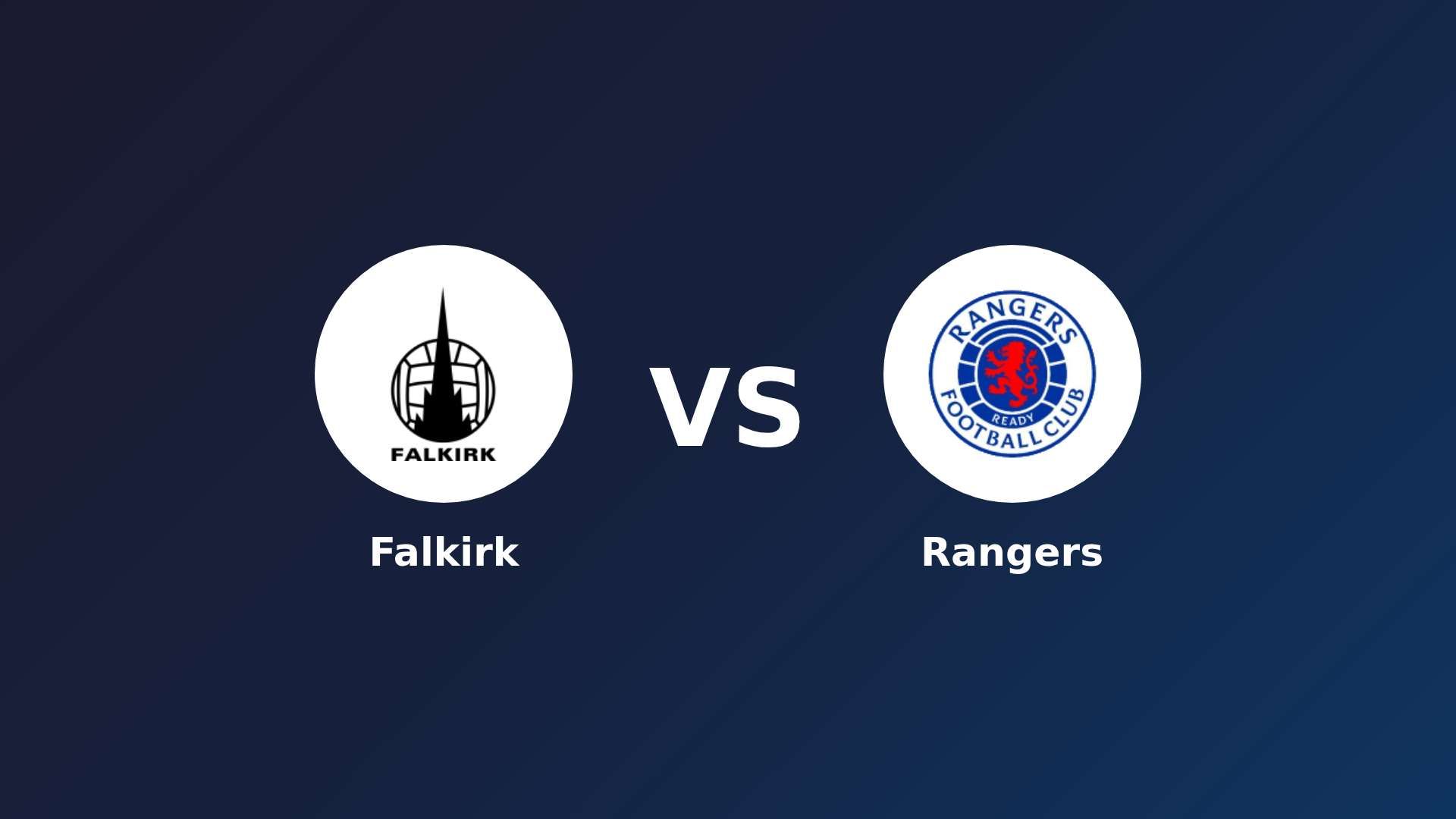 Falkirk vs Rangers