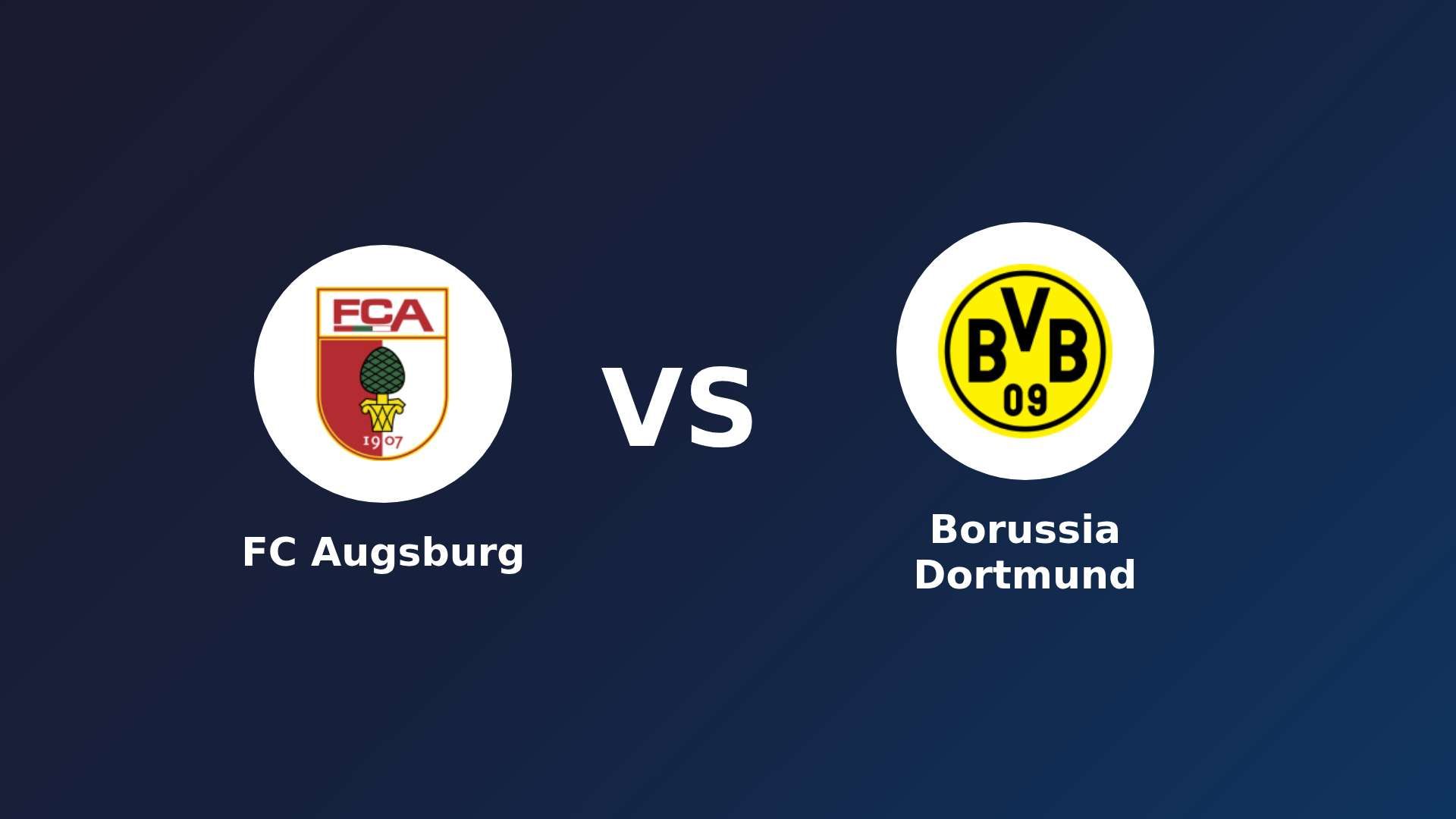 FC Augsburg vs Borussia Dortmund