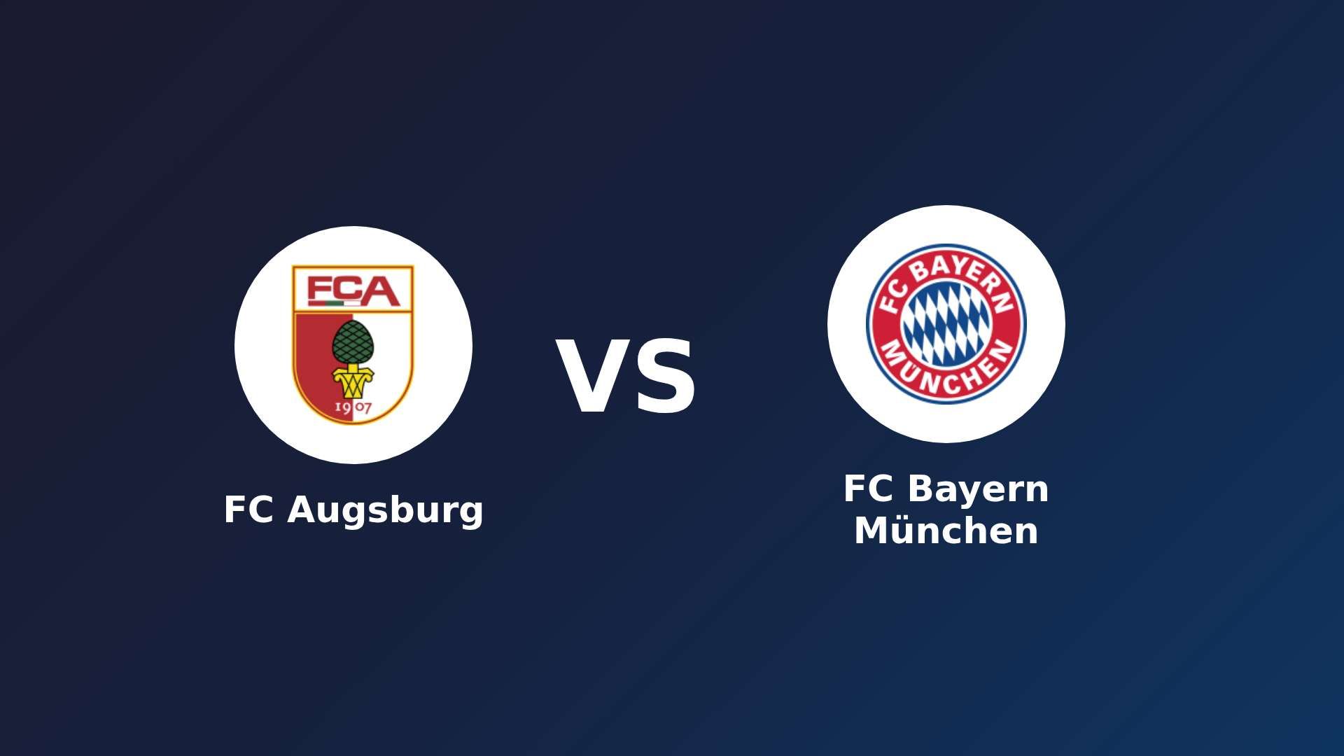 FC Augsburg vs FC Bayern München