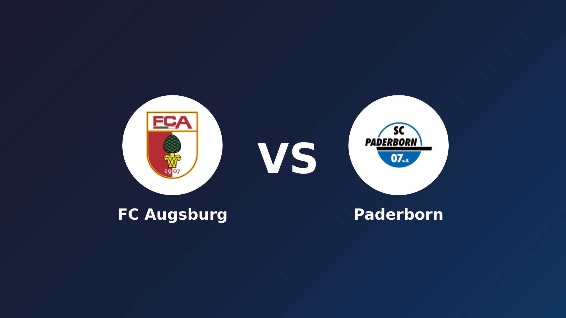 FC Augsburg vs Paderborn
