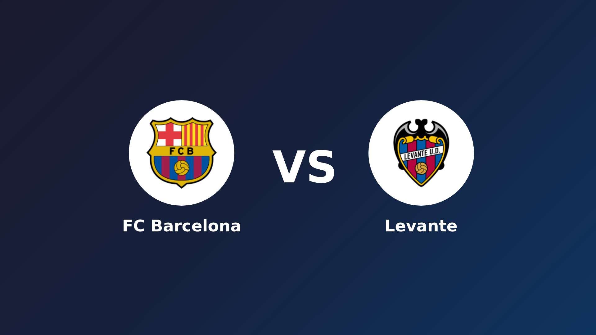 FC Barcelona vs Levante