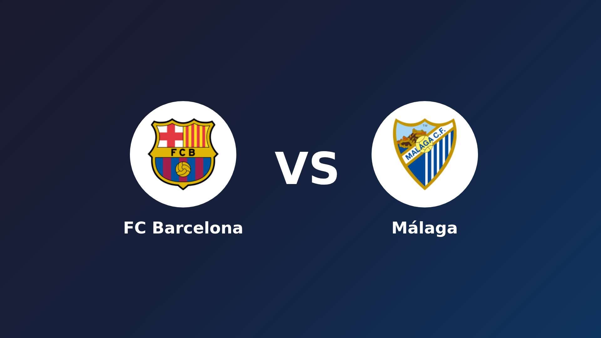 FC Barcelona vs Málaga