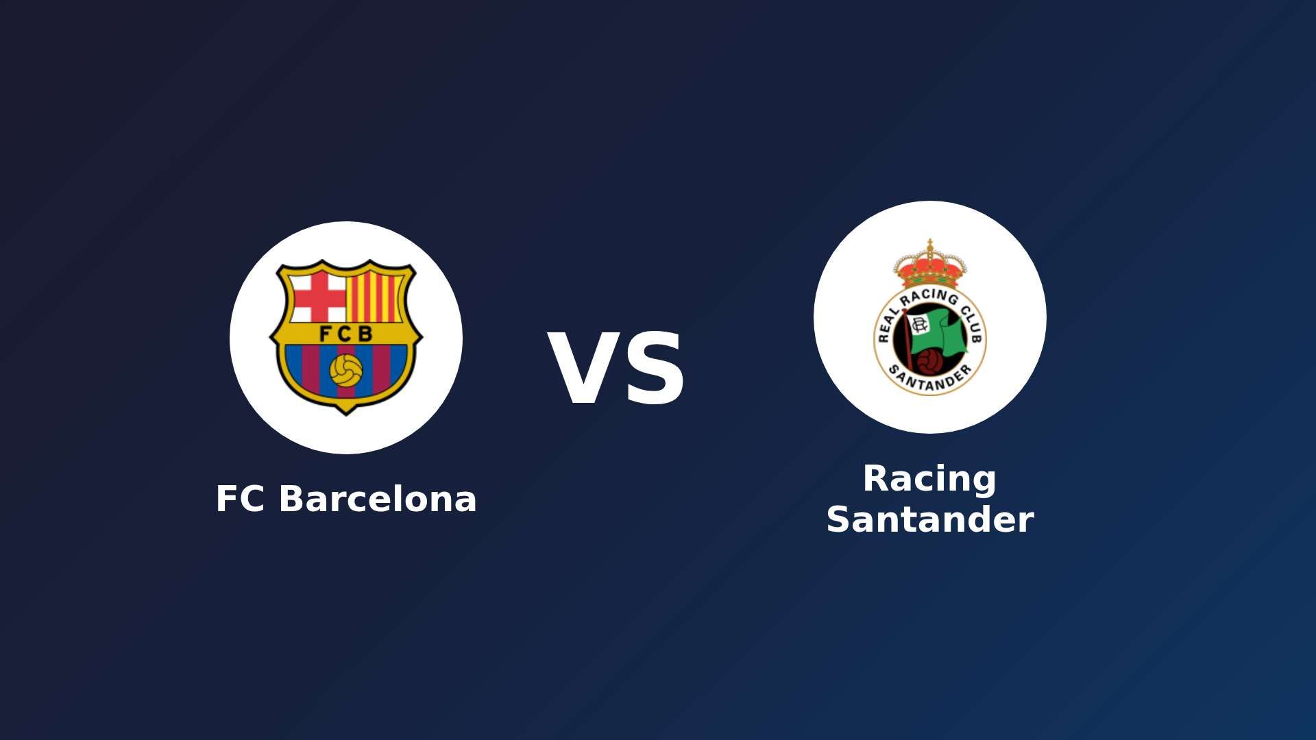 FC Barcelona vs Racing Santander