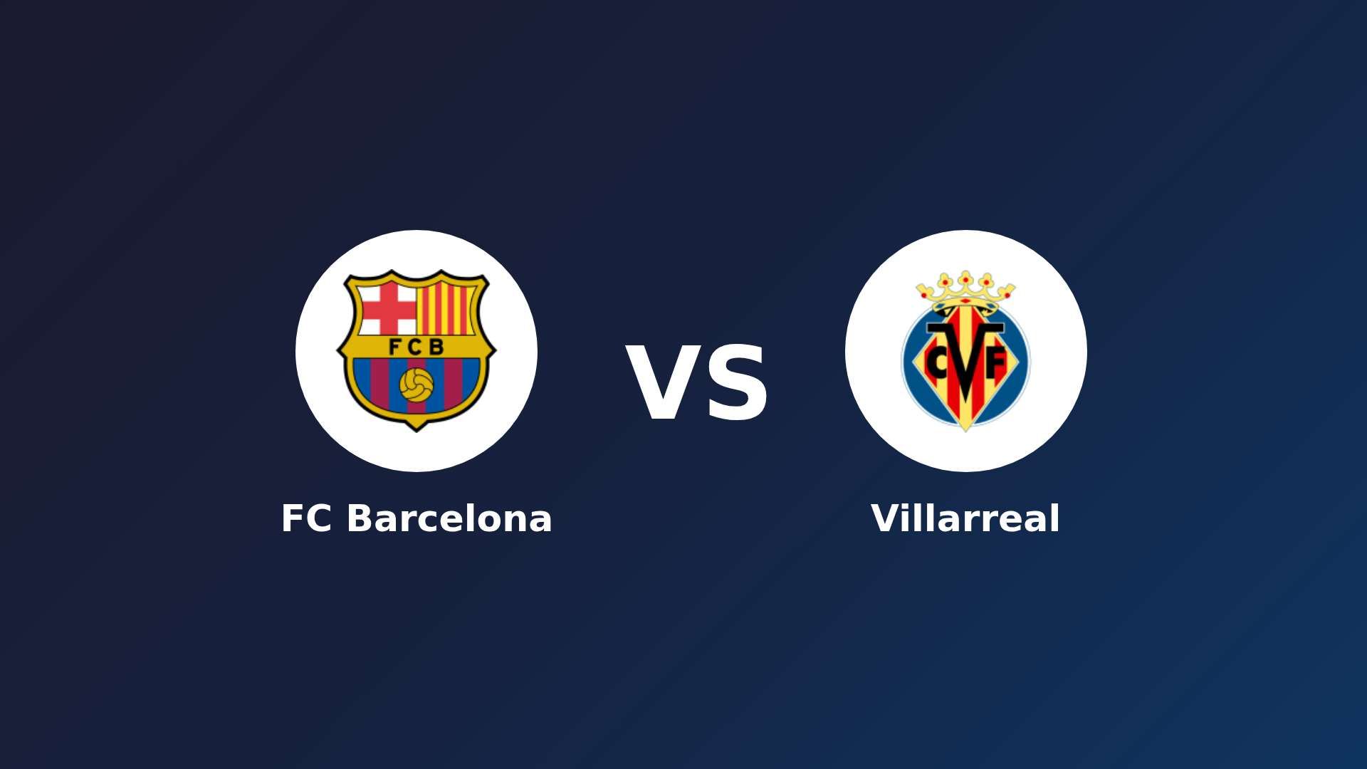 FC Barcelona vs Villarreal