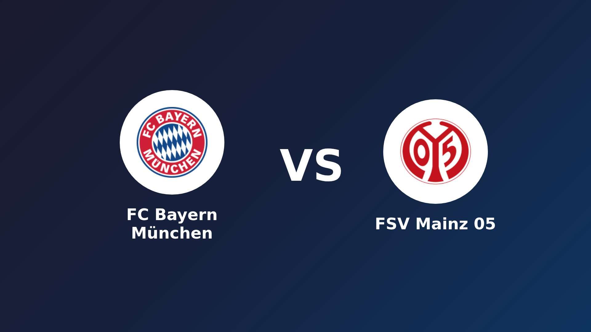 FC Bayern München vs FSV Mainz 05