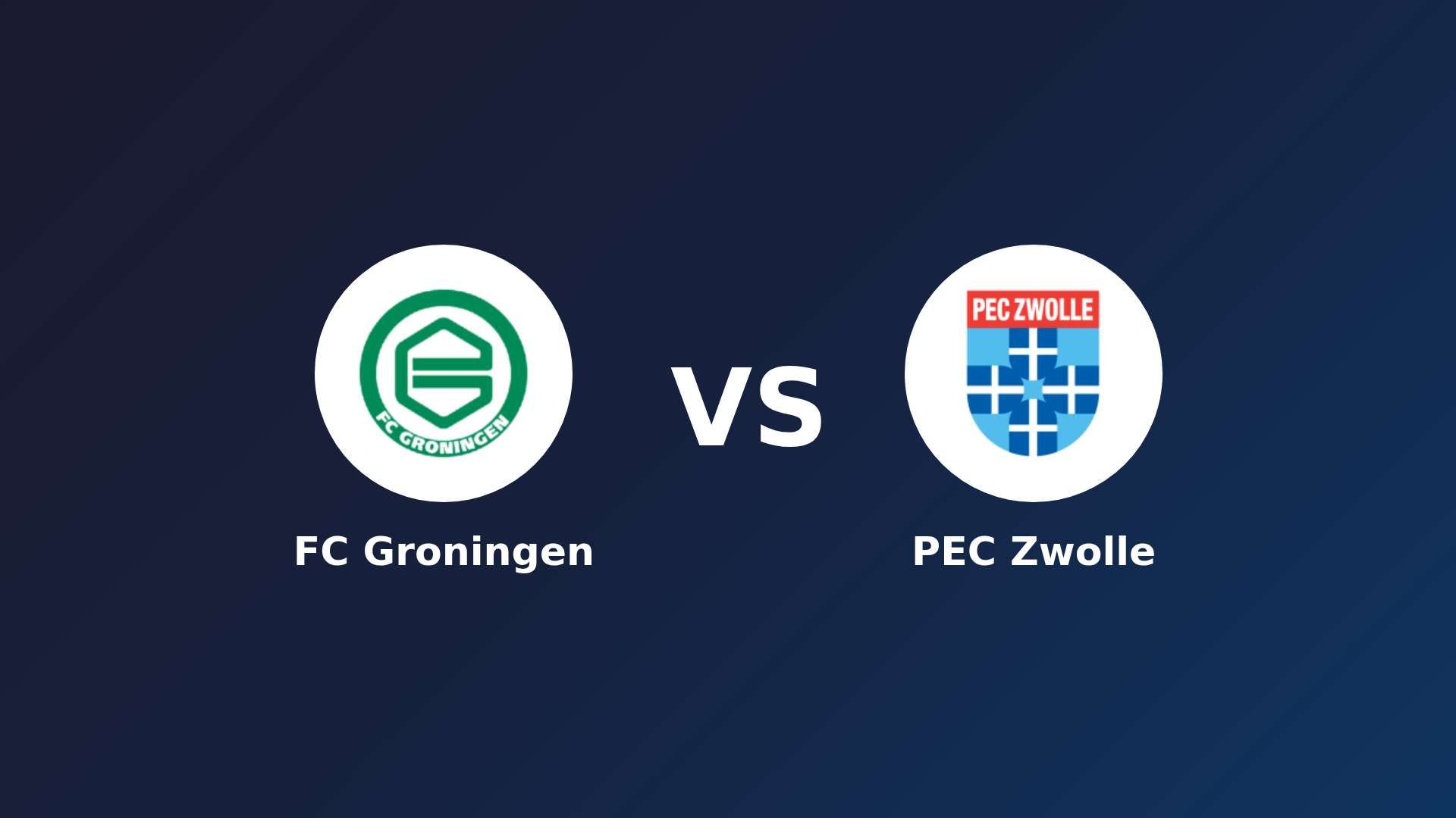 FC Groningen vs PEC Zwolle