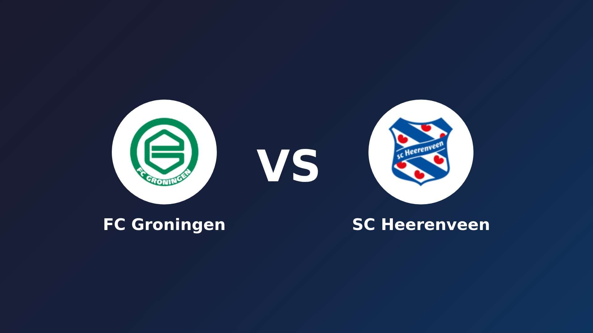 FC Groningen vs SC Heerenveen