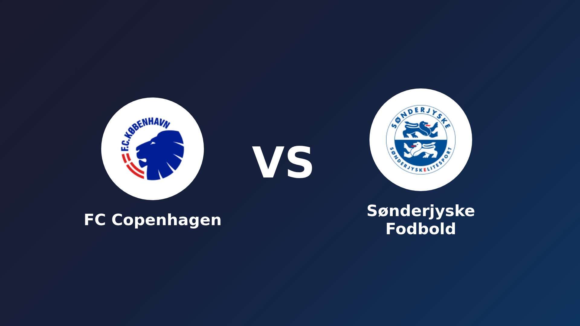 FC København vs Sønderjyske Fodbold