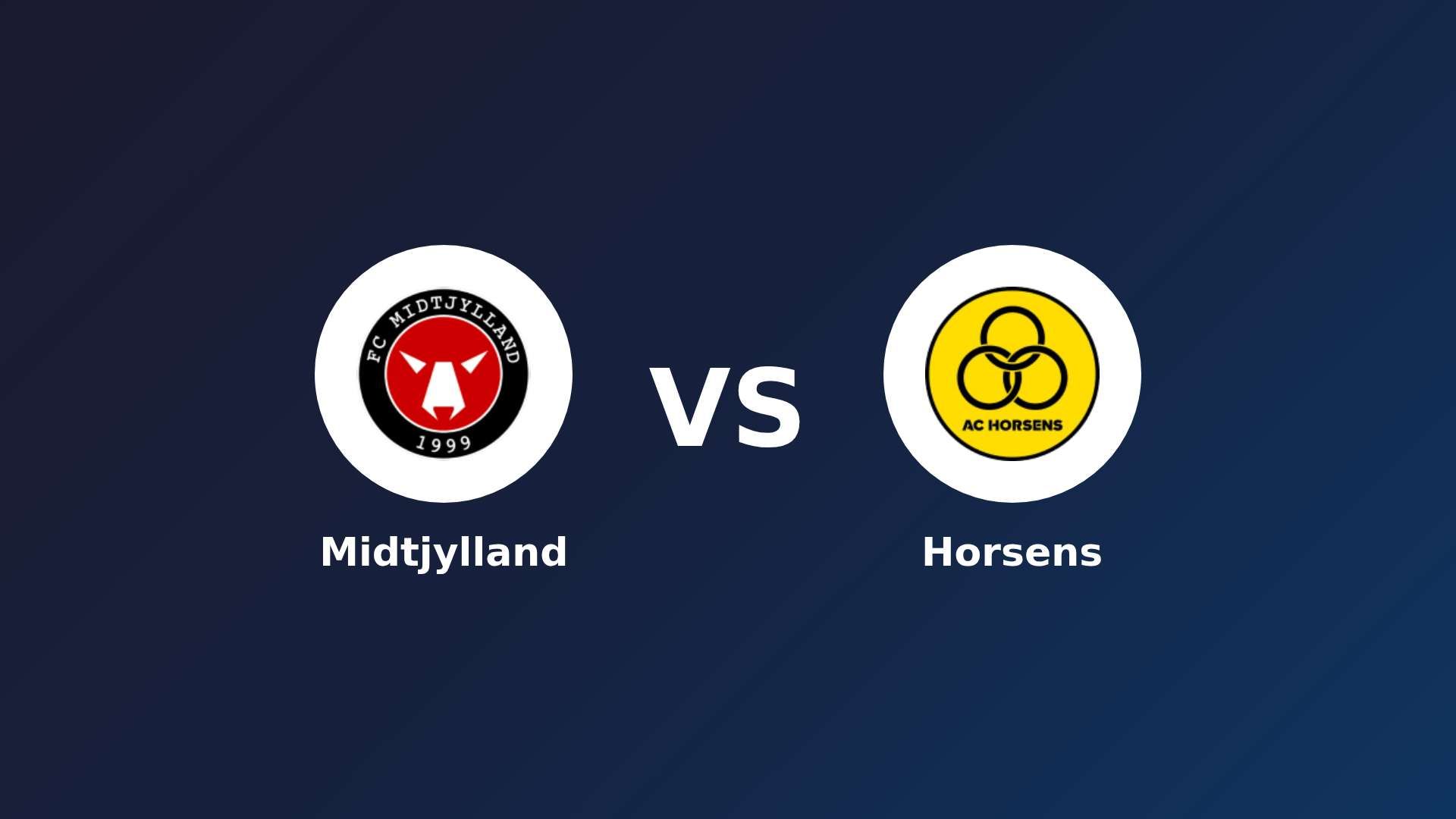FC Midtjylland vs Horsens