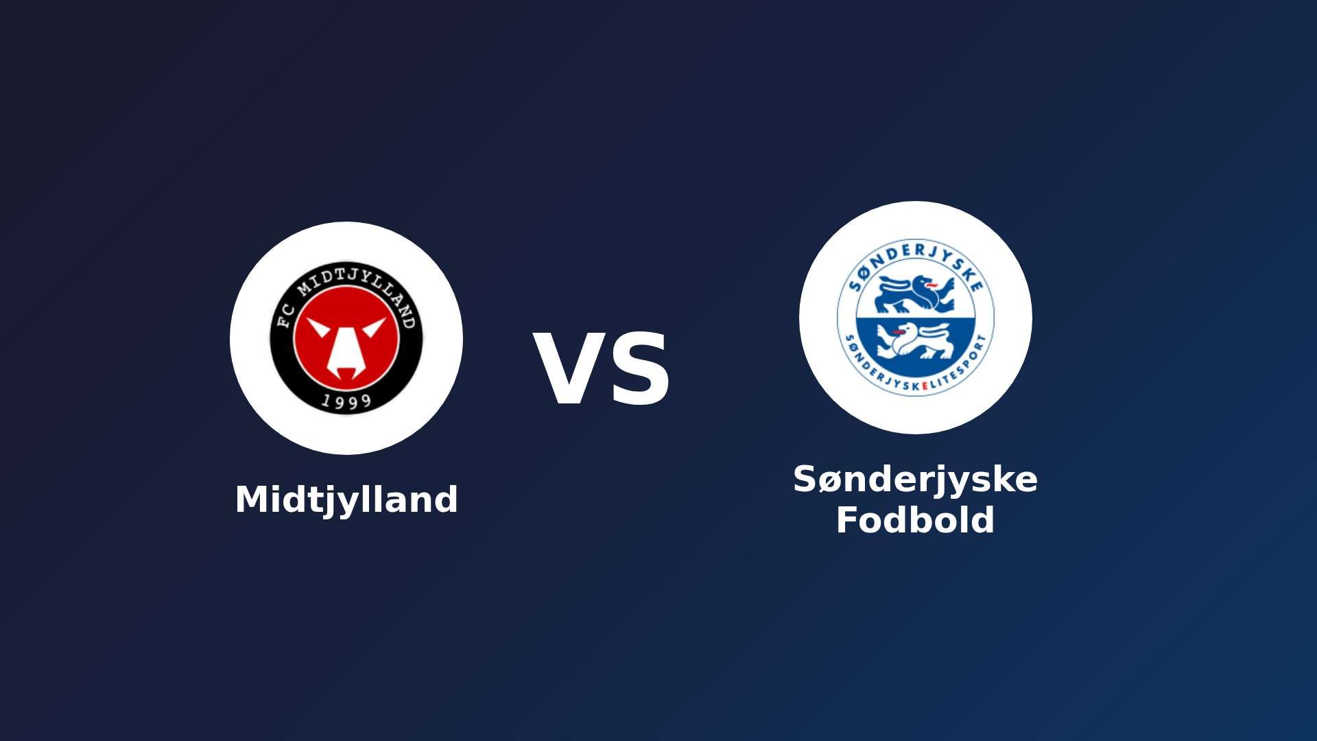 FC Midtjylland vs Sønderjyske Fodbold
