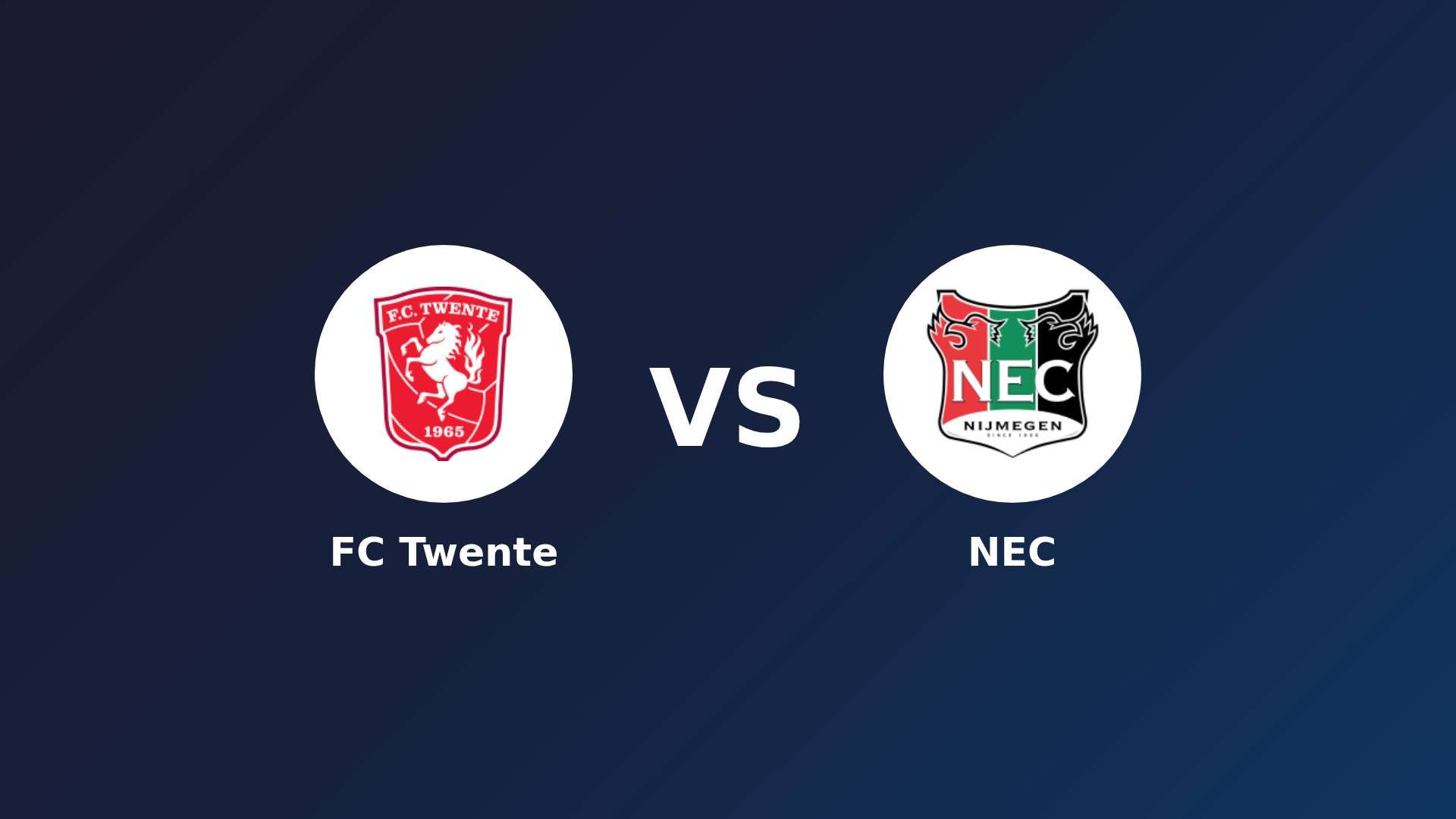 FC Twente vs NEC Nijmegen