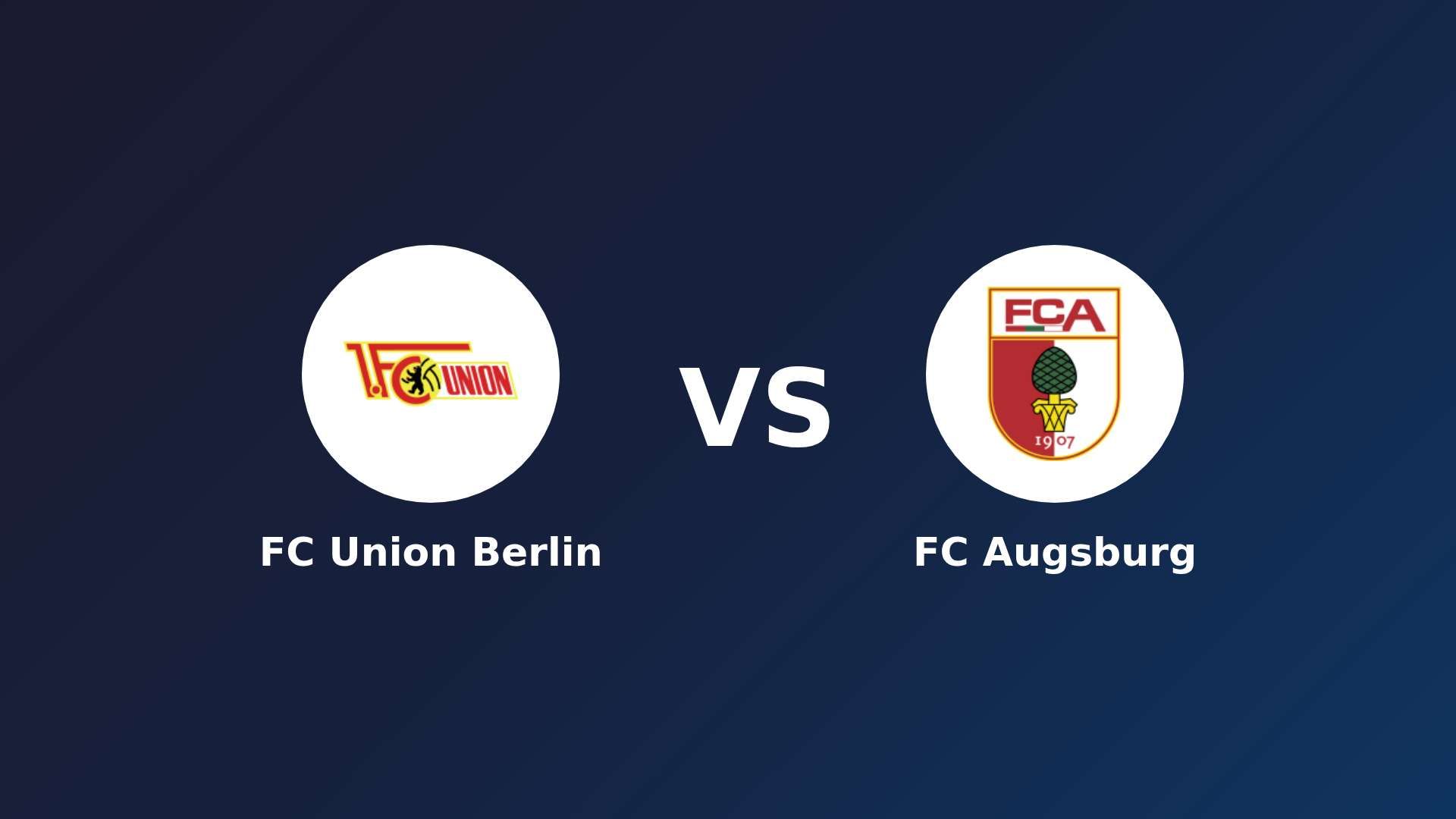 FC Union Berlin vs FC Augsburg