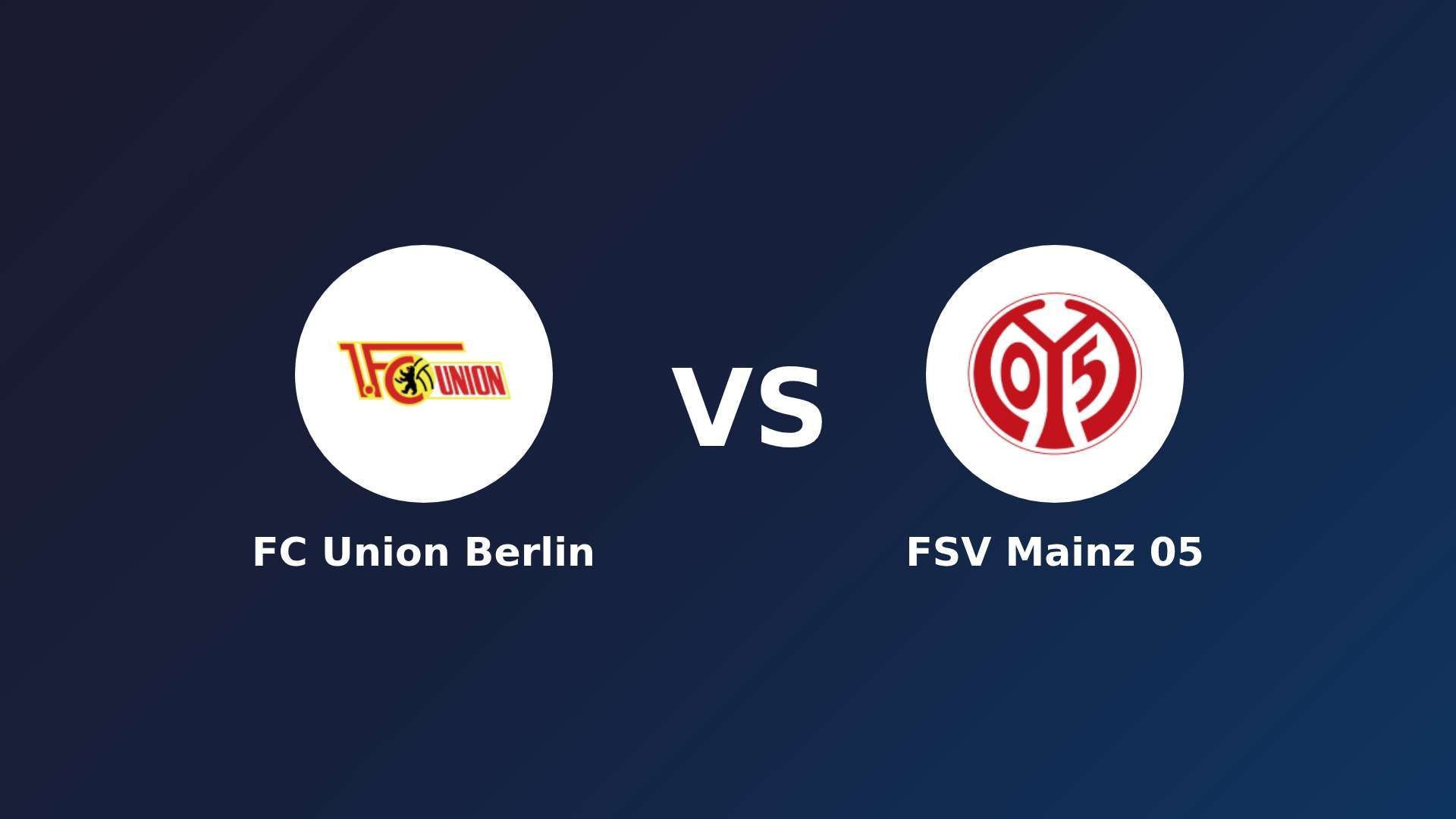 FC Union Berlin vs FSV Mainz 05