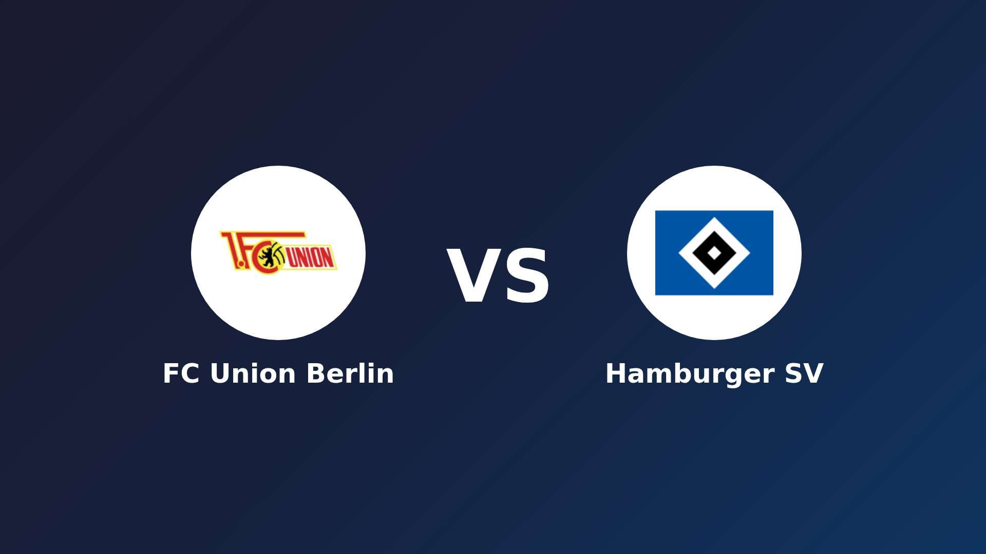 FC Union Berlin vs Hamburger SV