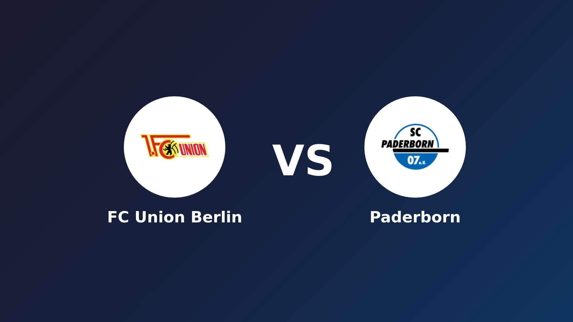 FC Union Berlin vs Paderborn
